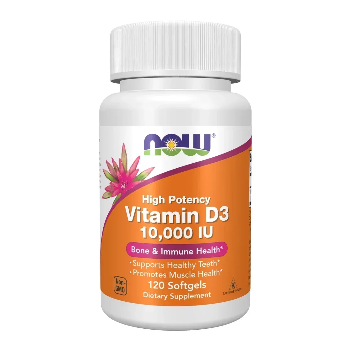 NOW Foods, Vitamin D-3, High Potency, 125 mcg (5,000 IU), 120 Softgels - Image 19