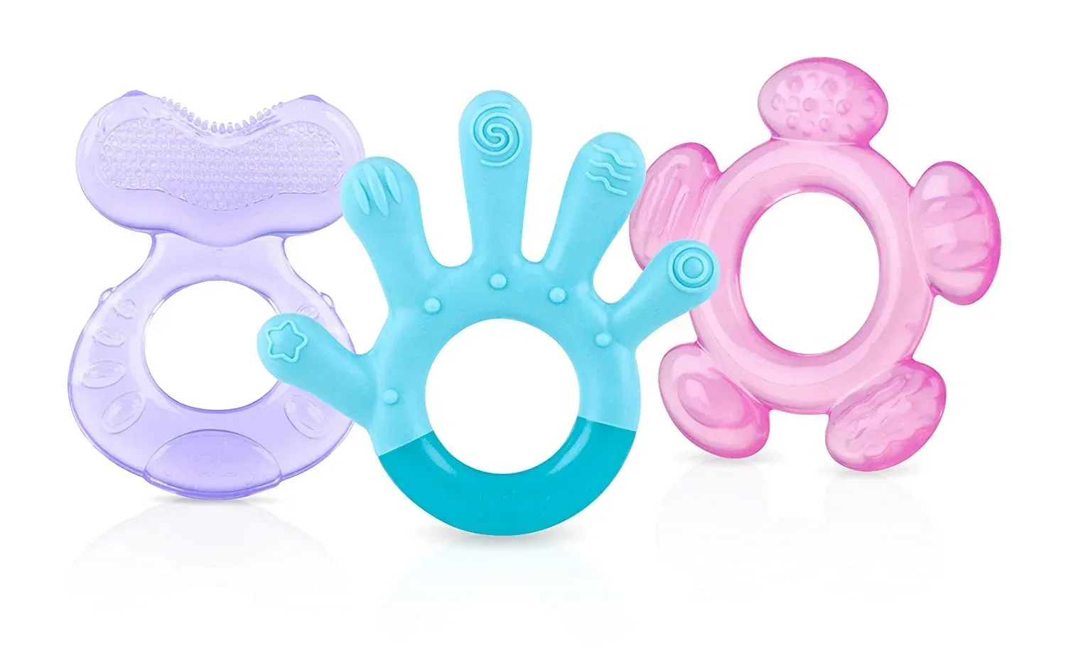 Nuby 3-Step Soothing Teether Set for Infants, Green/Blue/Yellow Unisex Baby Teethers, 3 Count - Image 14