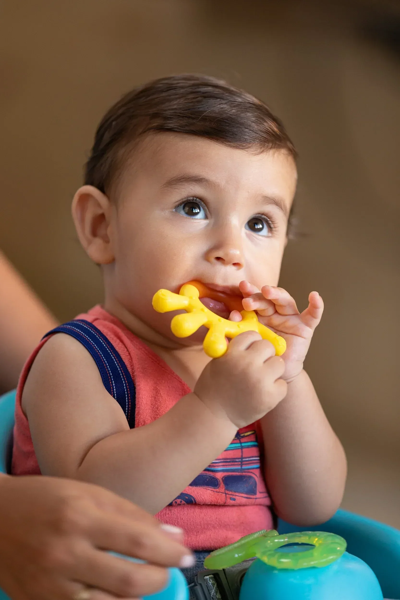 Nuby 3-Step Soothing Teether Set for Infants, Green/Blue/Yellow Unisex Baby Teethers, 3 Count - Image 8