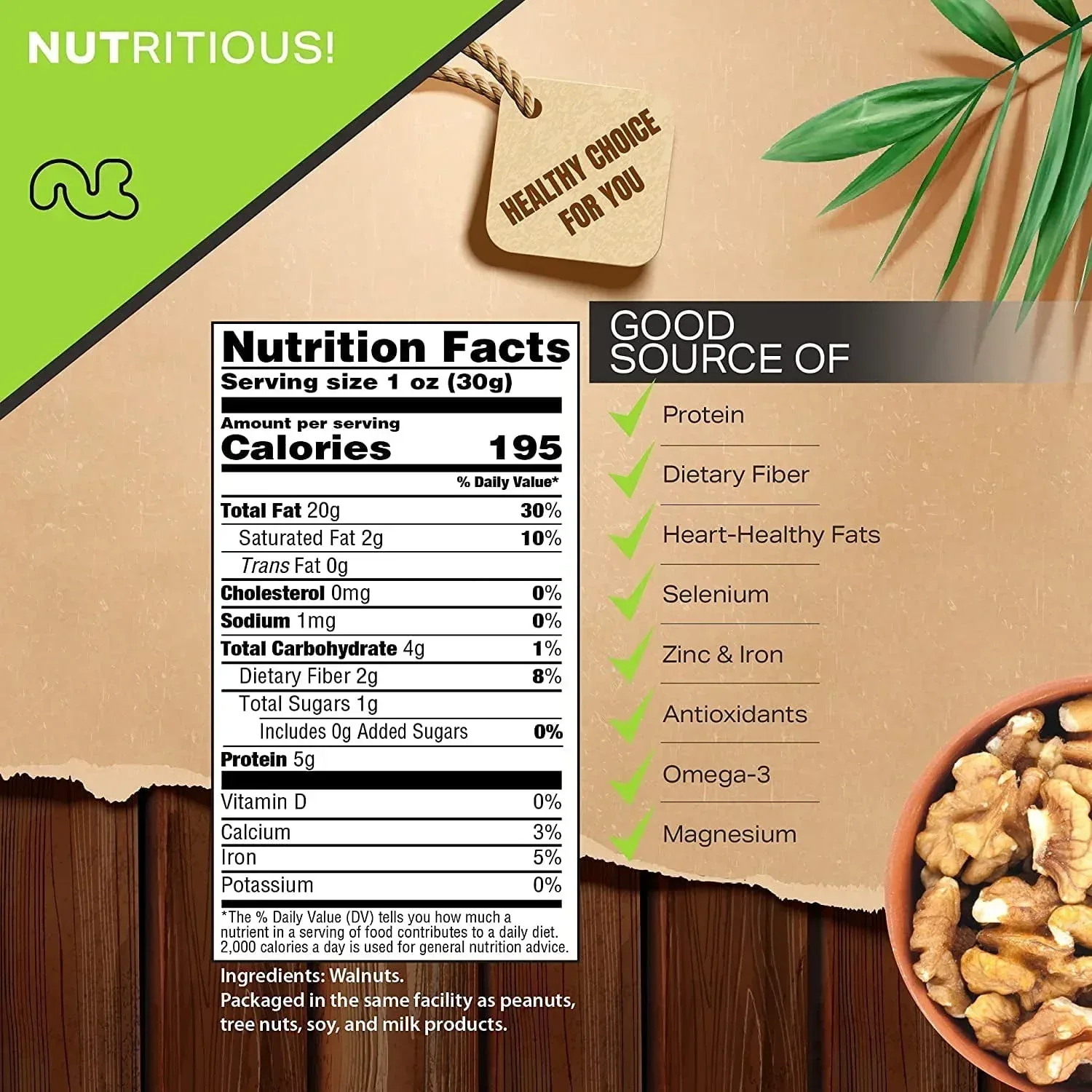 Nut Cravings Raw Walnuts Halves & Pieces, Unsalted, Shelled - Image 11