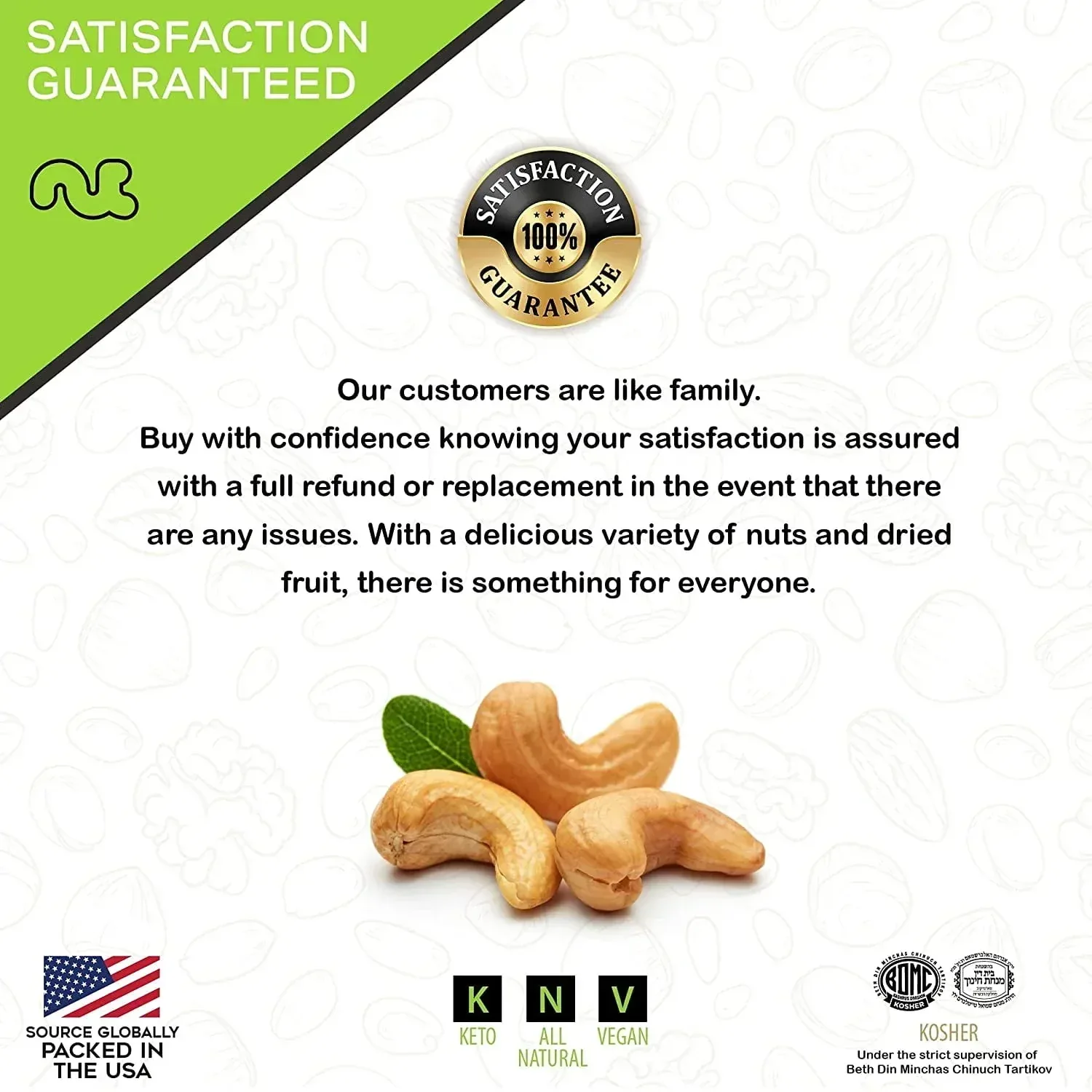 Nut Cravings Roasted Cashews Lightly Salted, Whole (16oz - 1 lbs) - Image 5