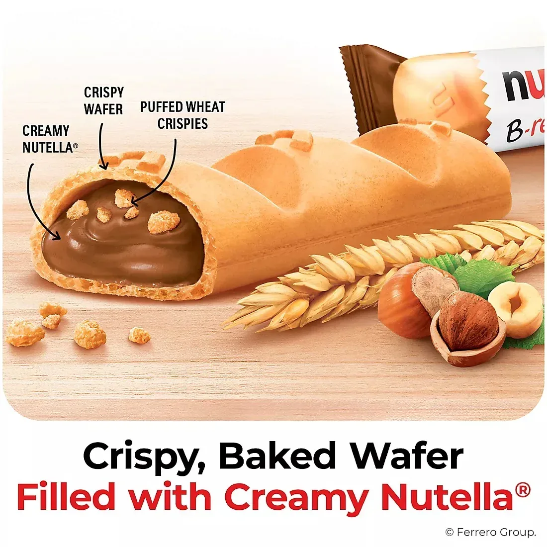 Nutella B-ready Wafer Bars, Hazelnut Spread with Cocoa, Individually Wrapped Snack Bars, 36 ct. - Image 3