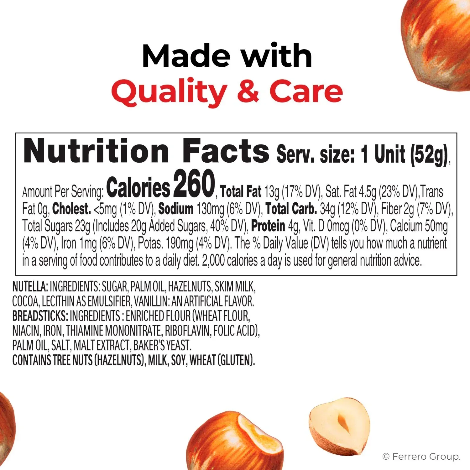 Nutella & GO! Hazelnut and Cocoa Spread + Breadsticks, 1.8 oz., 16 pk. - Image 2
