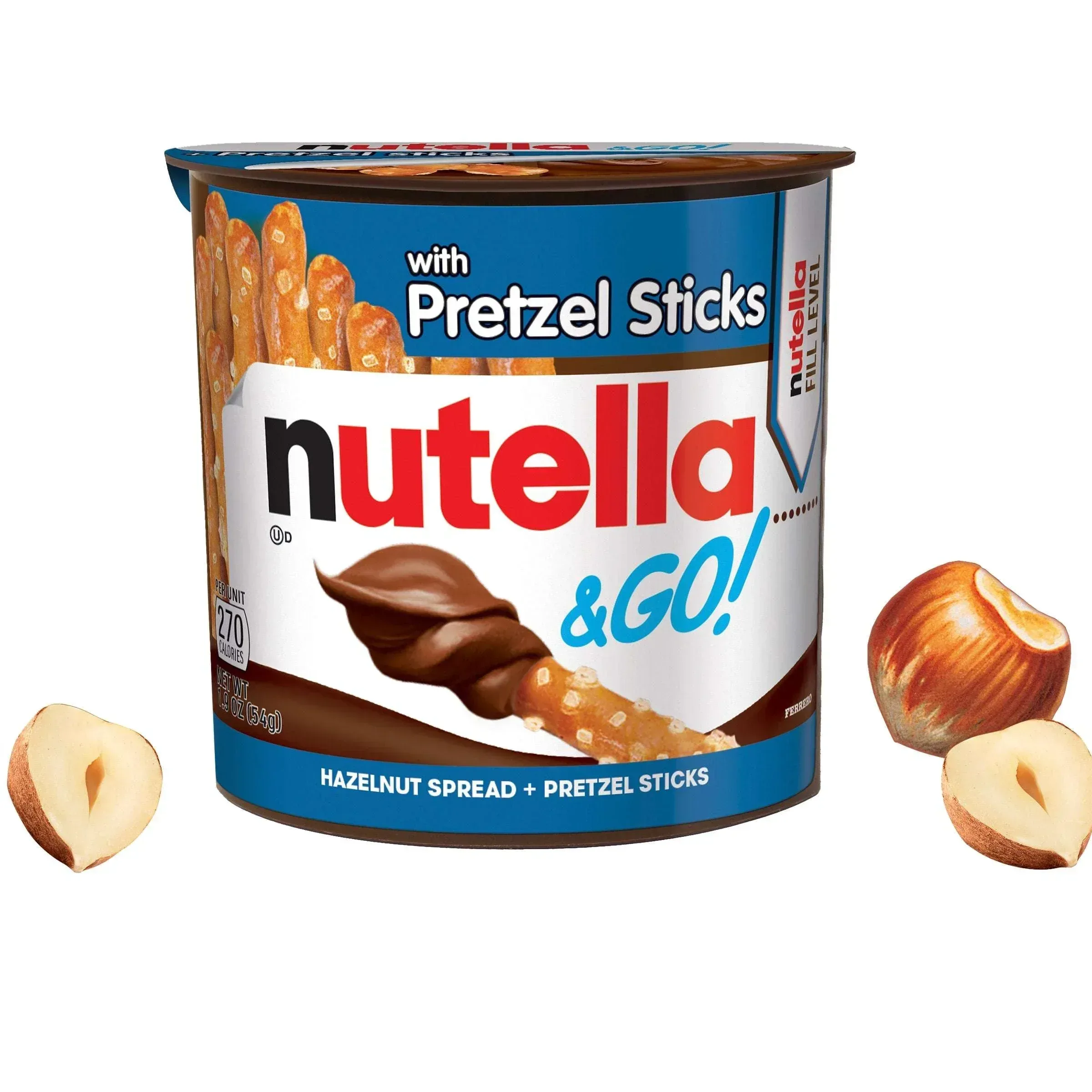 Nutella & GO! Hazelnut and Cocoa Spread With Pretzels, 1.9 oz, 16 Pack - Image 4