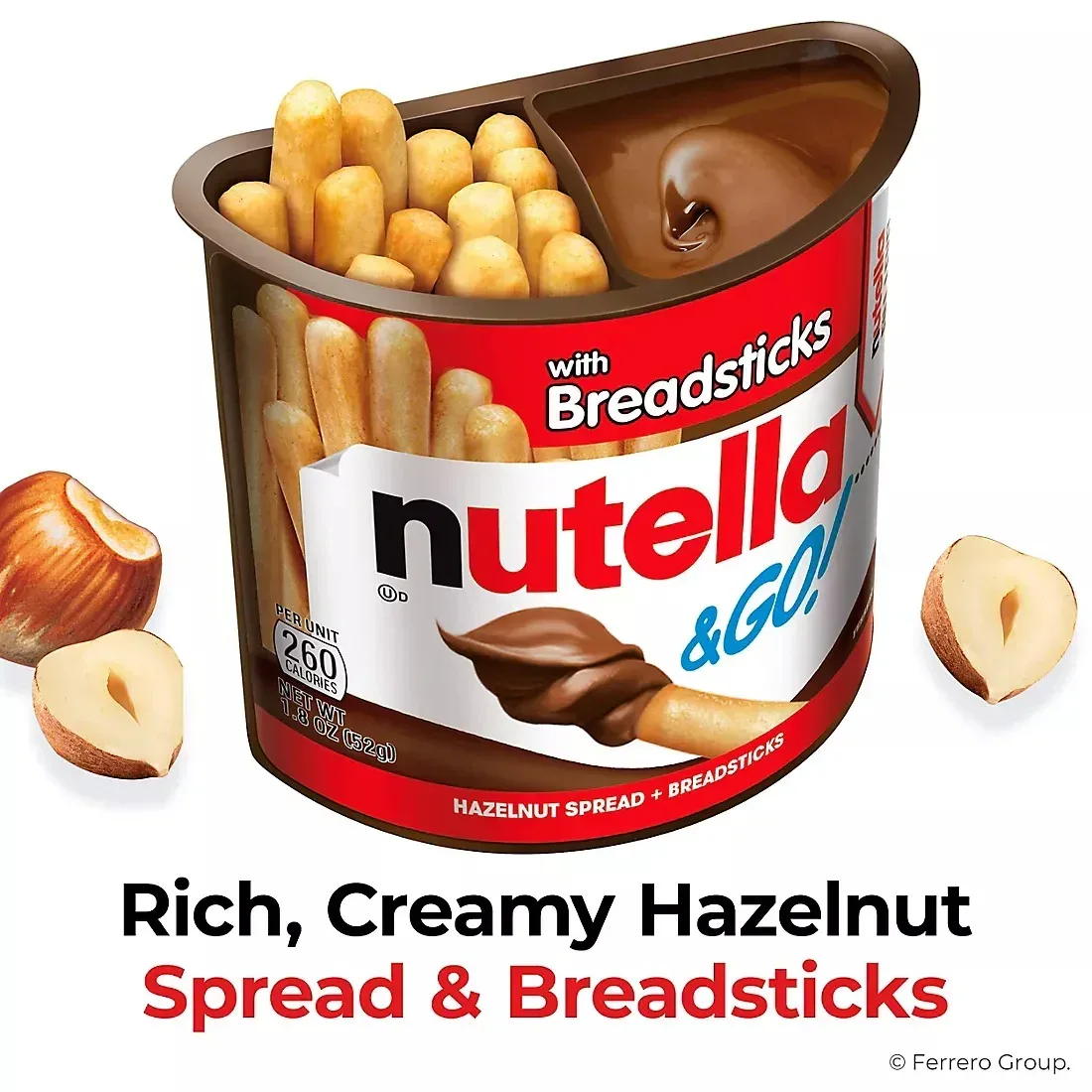 Nutella & Go! Hazelnut Spread with Breadsticks, On-the-Go Snack Cups, Snack Packs, 16 ct./1.8 oz. - Image 4