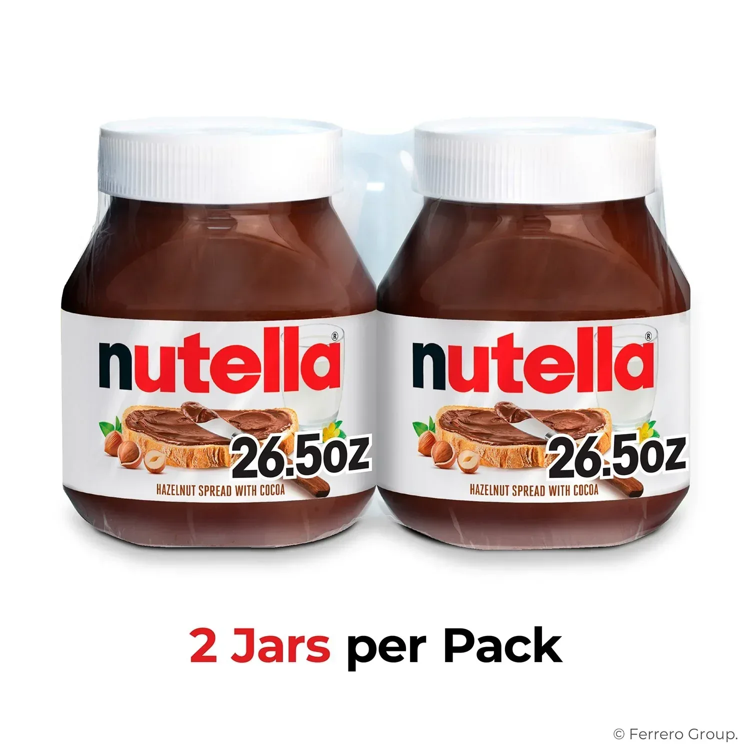 Nutella Hazelnut Spread with Cocoa, 26.5 oz., 2 pk. - Image 3