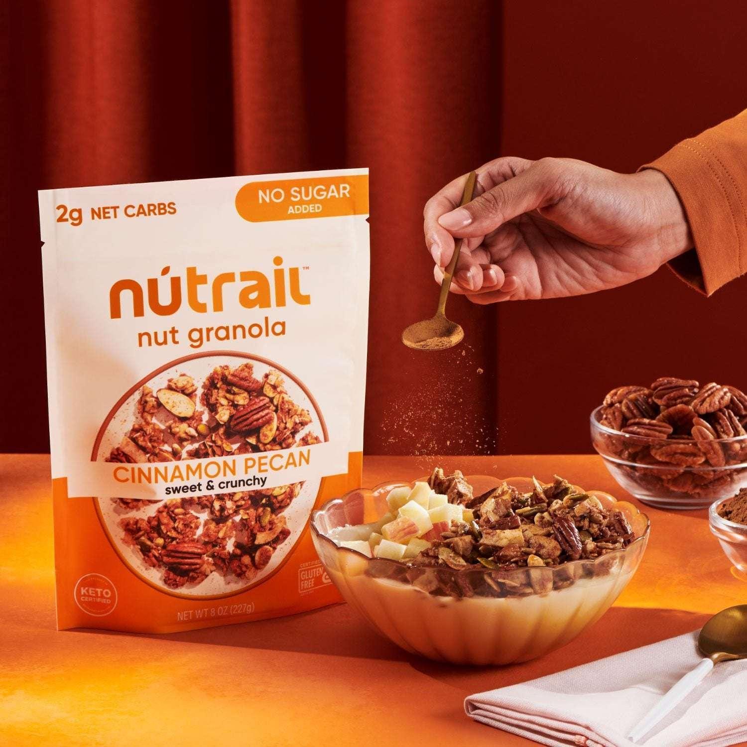NuTrail Low Carb Keto Nut Granola, Cinnamon Pecan, 22 oz. - Image 5