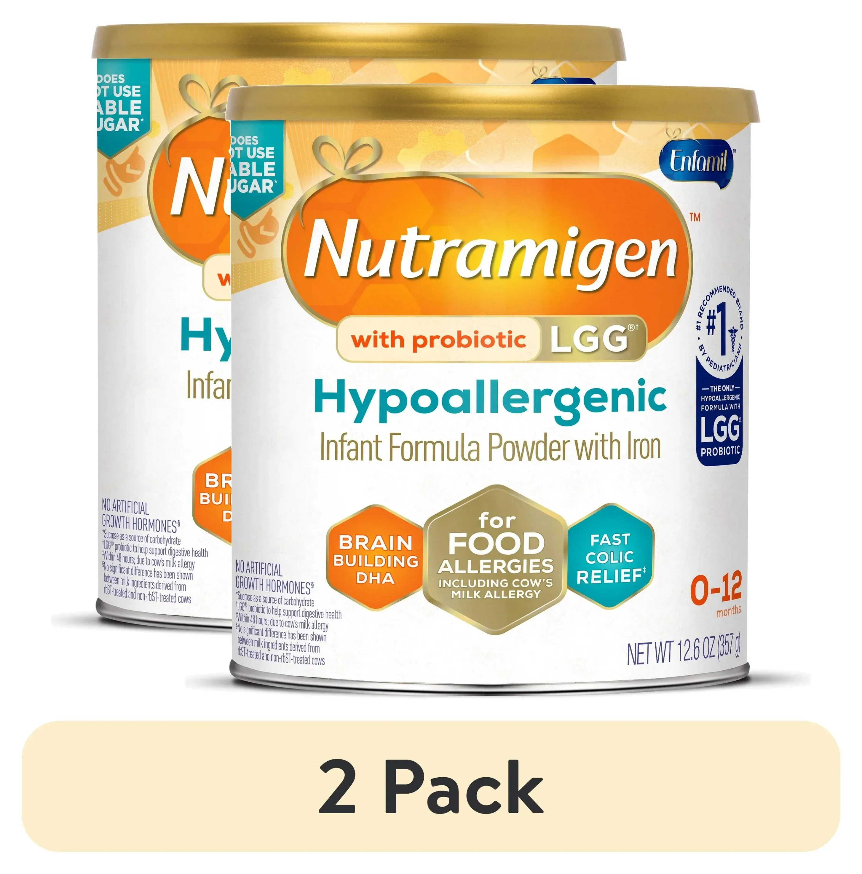Nutramigen with Probiotic LGG Hypoallergenic Powder Baby Formula, 12.6 oz Can - Image 13