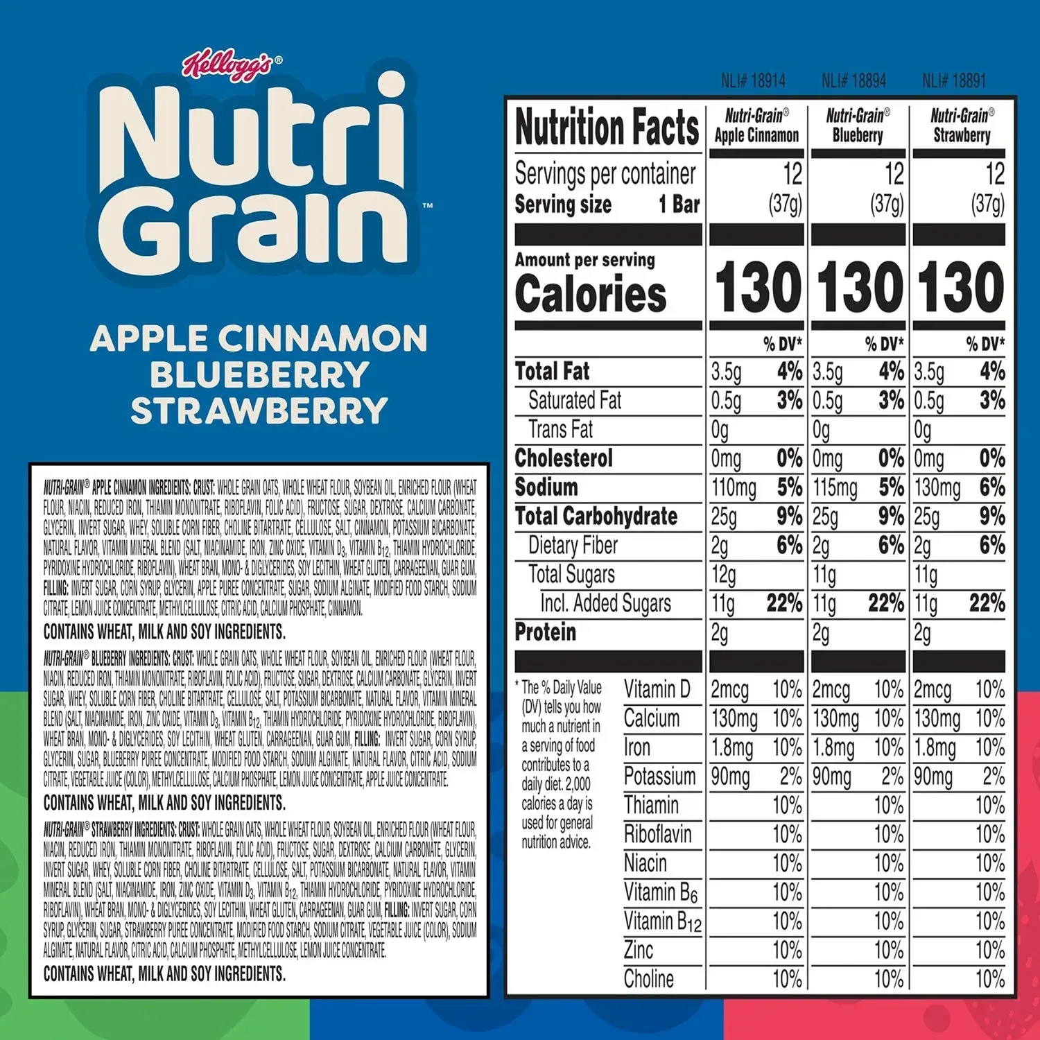 Nutri-Grain Bars Variety Pack, 1.3 oz., 36 pk. - Image 5