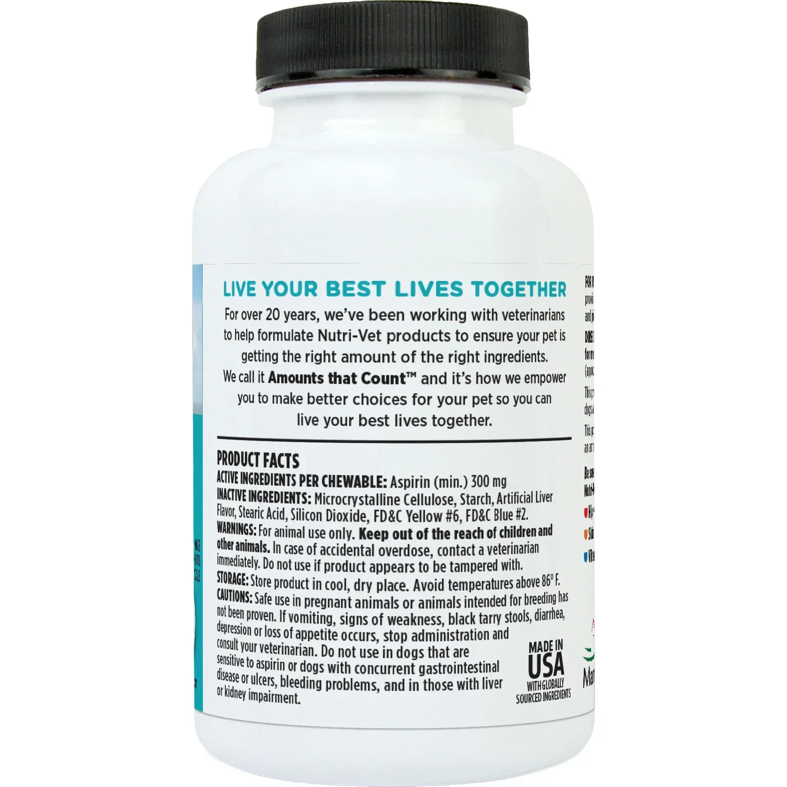 Nutri-Vet Aspirin for Dogs - Medium to Large Dogs - 300mg - 75 count - Image 3