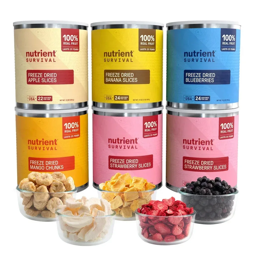 Nutrient Freeze Dried Fruit Variety 6-count (134 Total Servings)