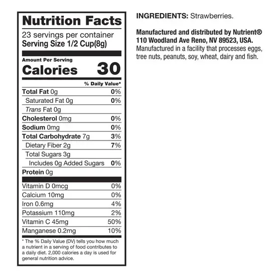Nutrient Survival Freeze Dried Strawberries, 6-count, 138 Total Servings - Image 7