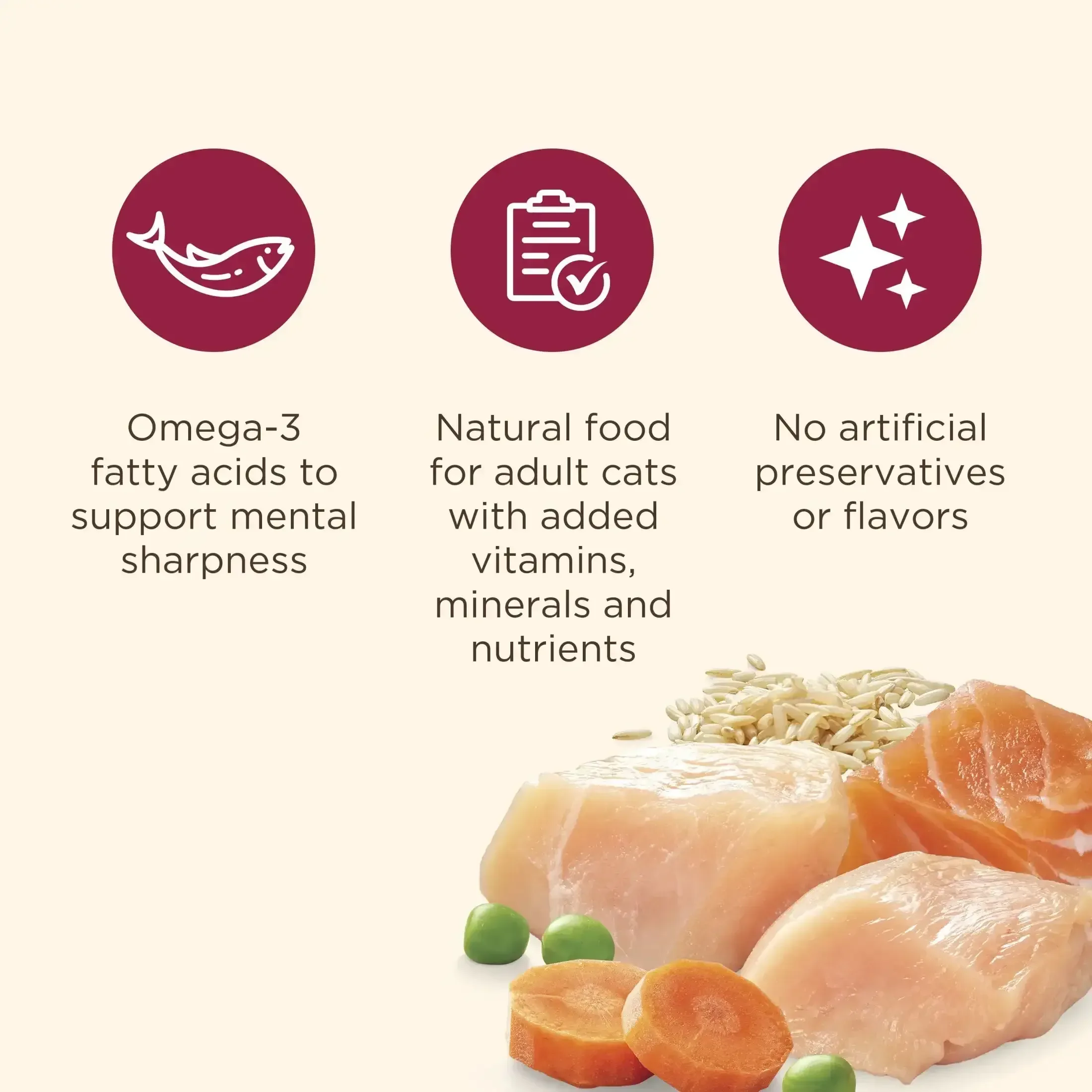 Nutrish Everyday Digestion Chicken Brown Rice and Salmon Recipe with Veggies Dry Cat Food, 13lb Bag - Image 5