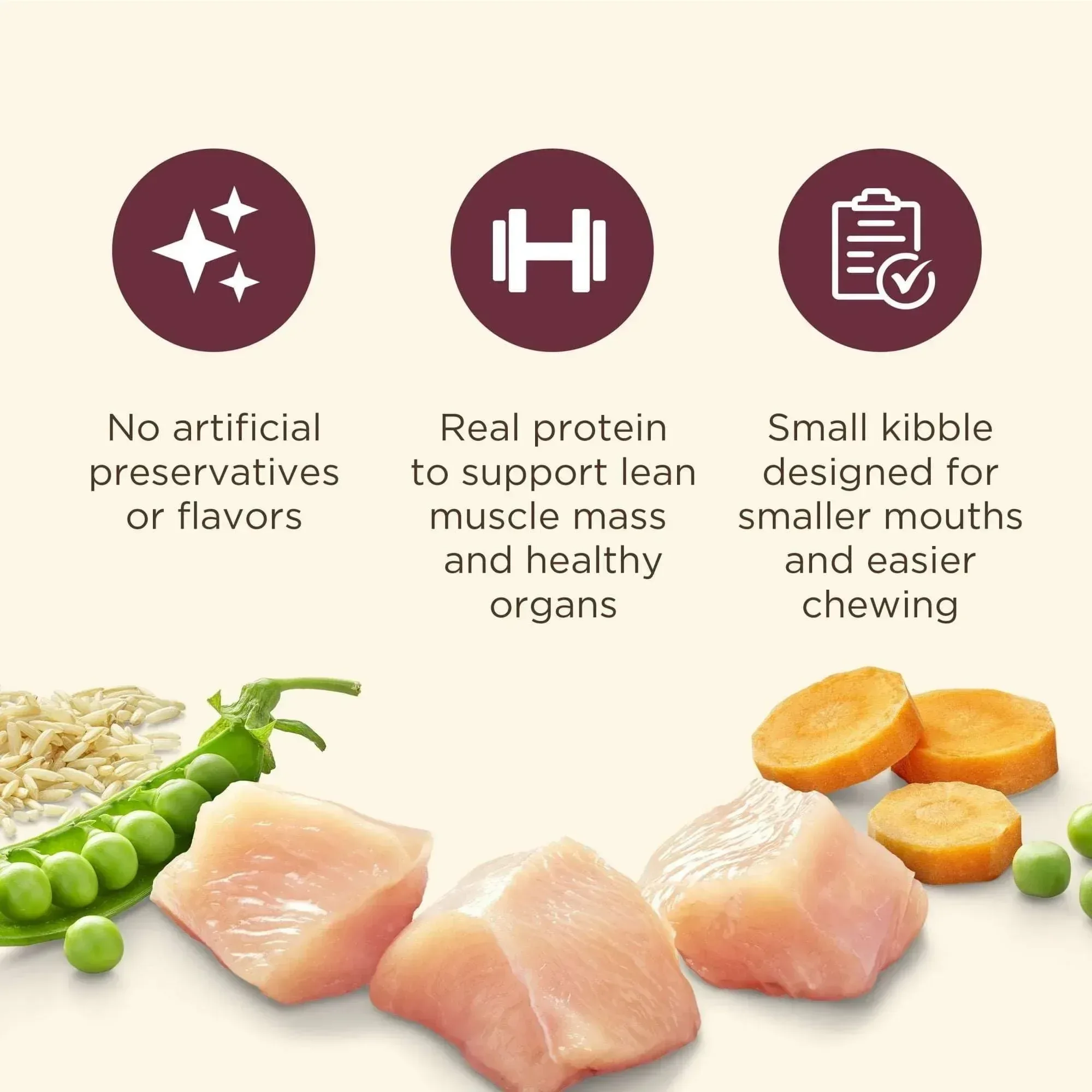 Nutrish Small Breed Real Chicken & Veggies Recipe Whole Health Blend Dry Dog Food - Image 5