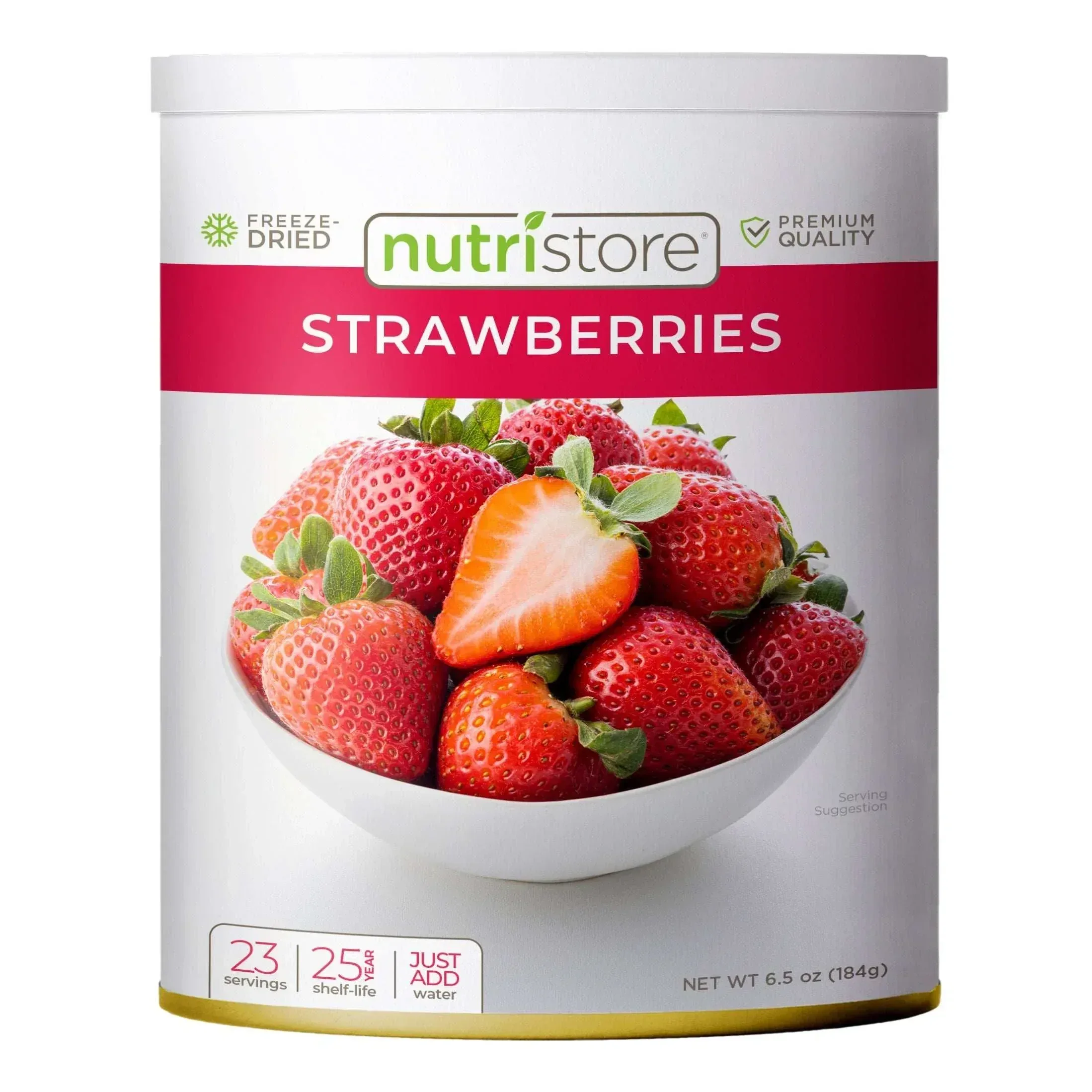 Nutristore Freeze Dried Strawberries 6-count (138 Total Servings) - Image 2