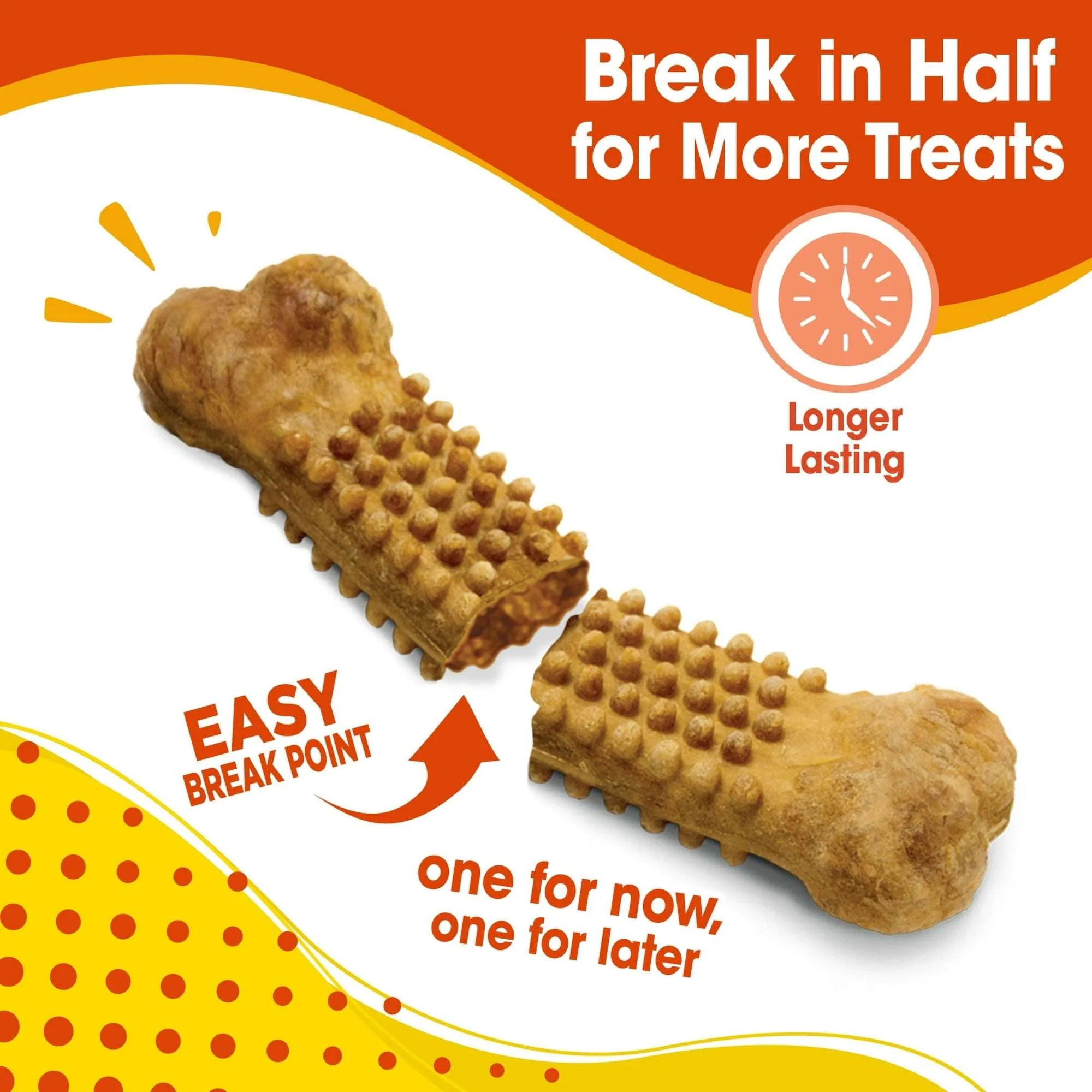 Nylabone Natural Nubz Edible Dog Dry Chew Treat, Chicken Flavor, Small - Image 20