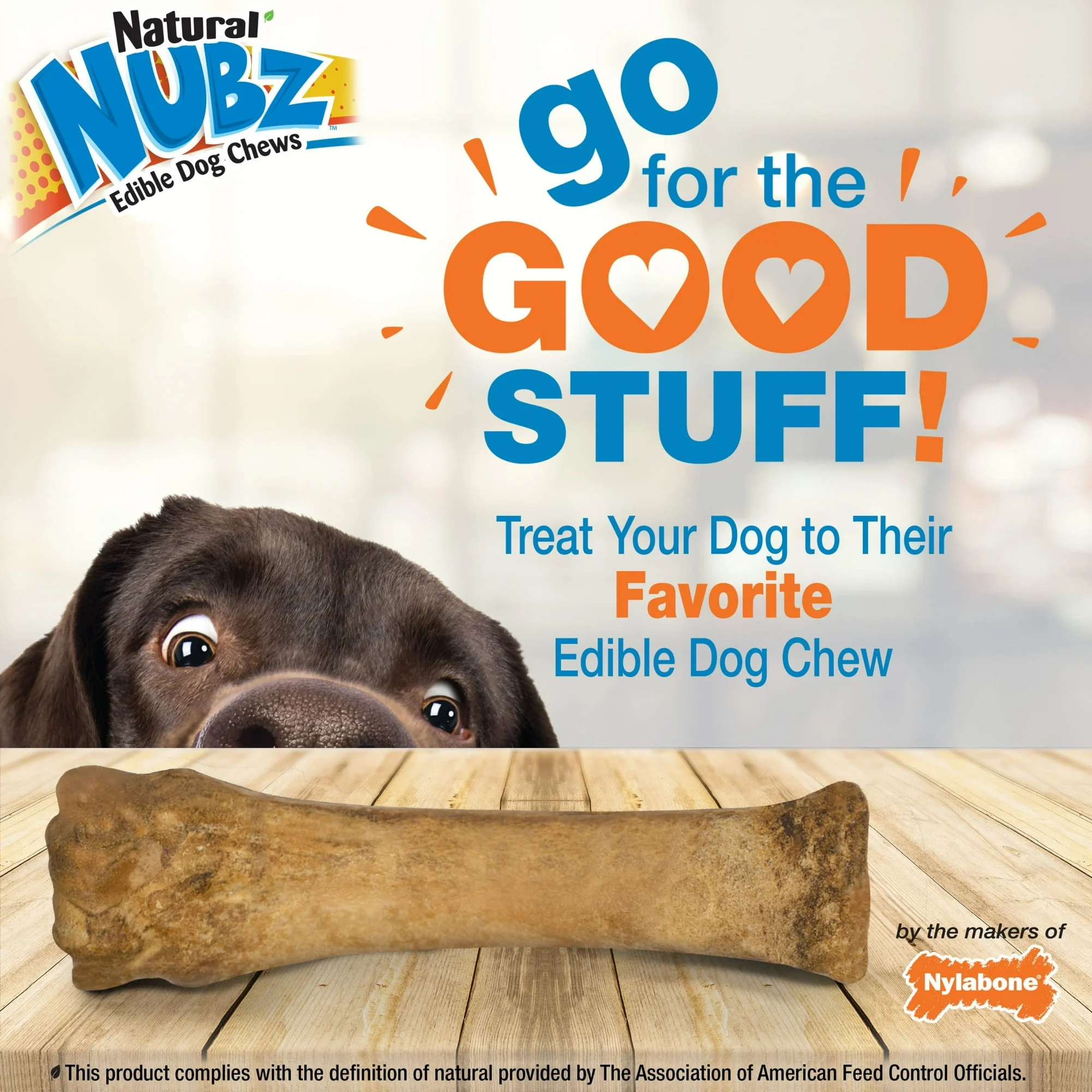 Nylabone Natural Nubz Edible Dog Dry Chew Treat, Chicken Flavor, Small - Image 28
