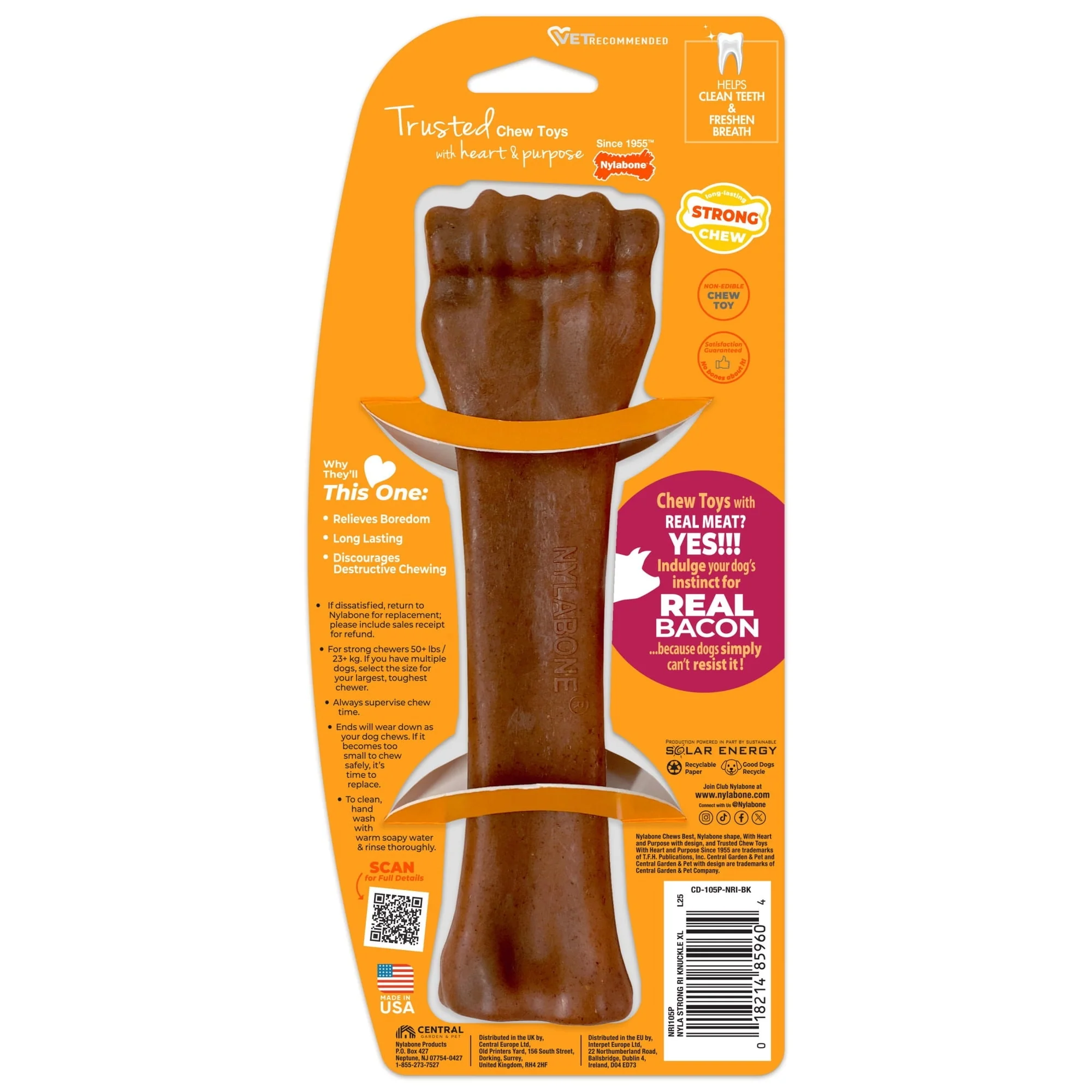 Nylabone Strong Chew Antler Dog Toy, Dog Chew Toy, Made with Real Venison Flavor, Medium, 1 Count - Image 14