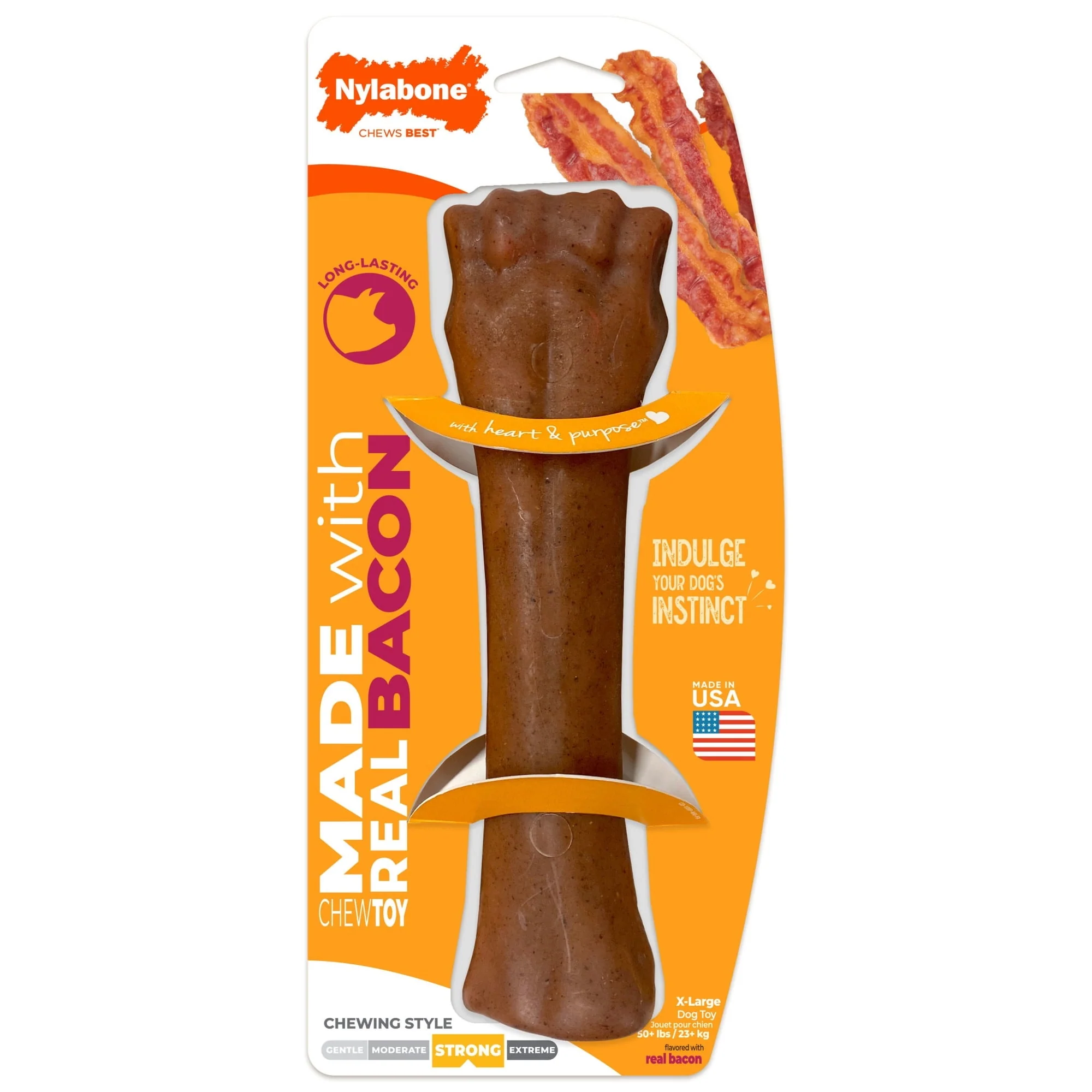 Nylabone Strong Chew Antler Dog Toy, Dog Chew Toy, Made with Real Venison Flavor, Medium, 1 Count - Image 8