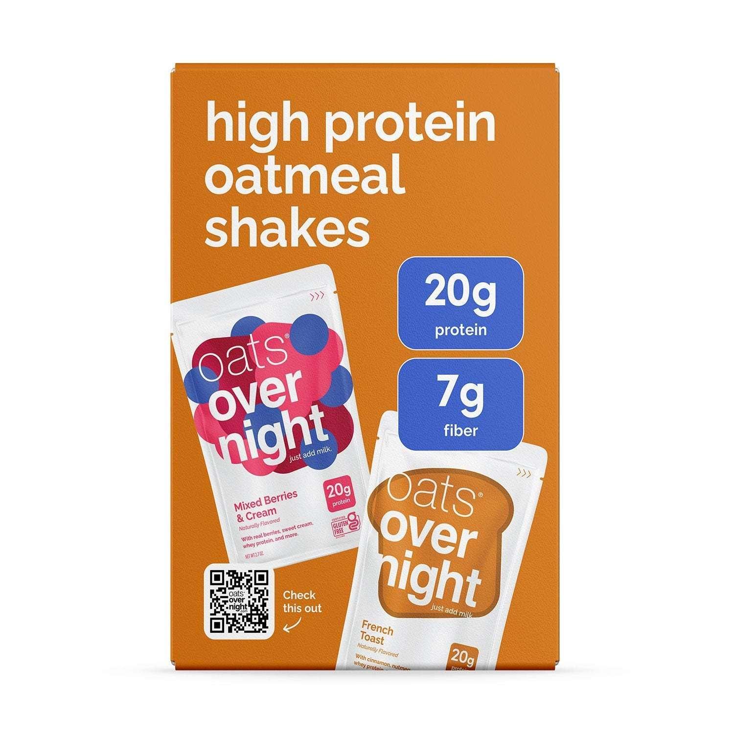 Oats Overnight High Protein Oatmeal Shake Variety Pack, 8 pk. - Image 3