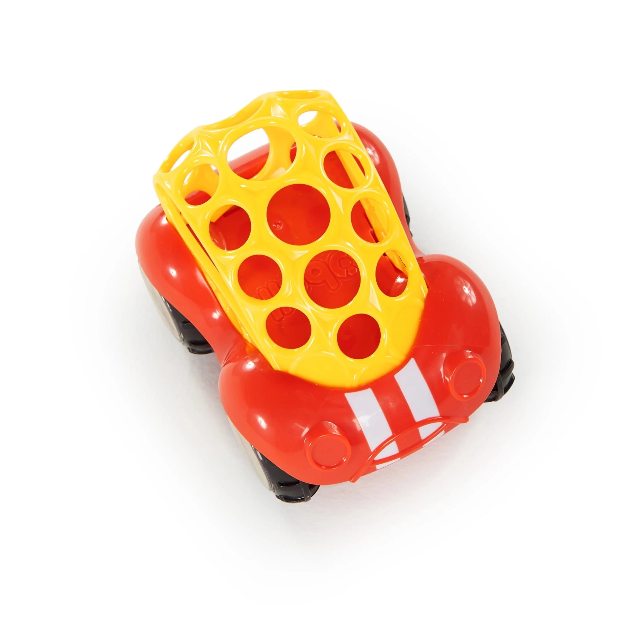 Oball Easy Grasp Rattle & Roll BPA-Free Push Car Infant Crawling Toy, 1 Pack, Red, Unisex - Image 6