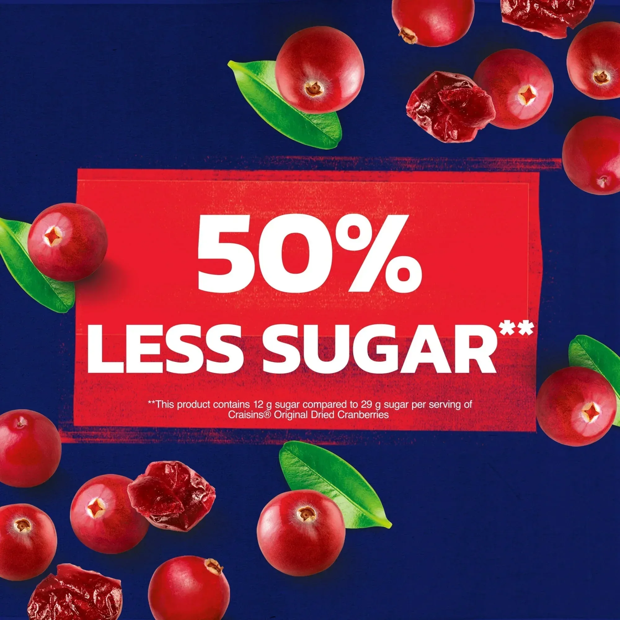 Ocean Spray® Craisins®, 50% Less Sugar Dried Cranberries, Dried Fruit, 10 oz Pouch - Image 4