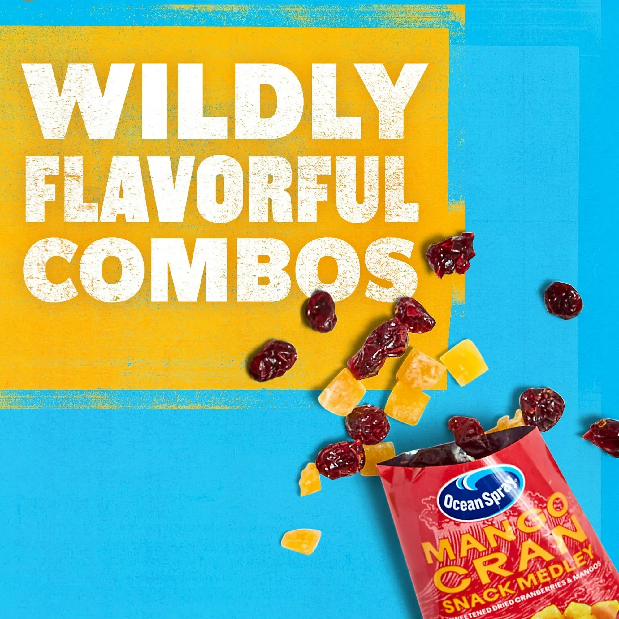 Ocean Spray® Mango Cran™ Snack Medley, Cranberry and Mango Dried Fruit Snack, 1 Oz Pouches, 5 Count - Image 3