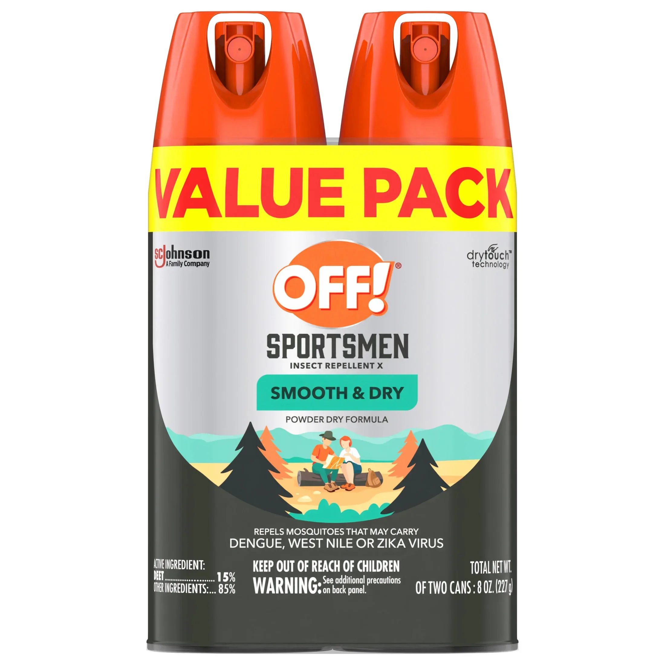 OFF! Family Care Smooth and Dry 15% Deet Insect Repellent I Aerosol Value Pack, 4 oz, 2 Count - Image 10