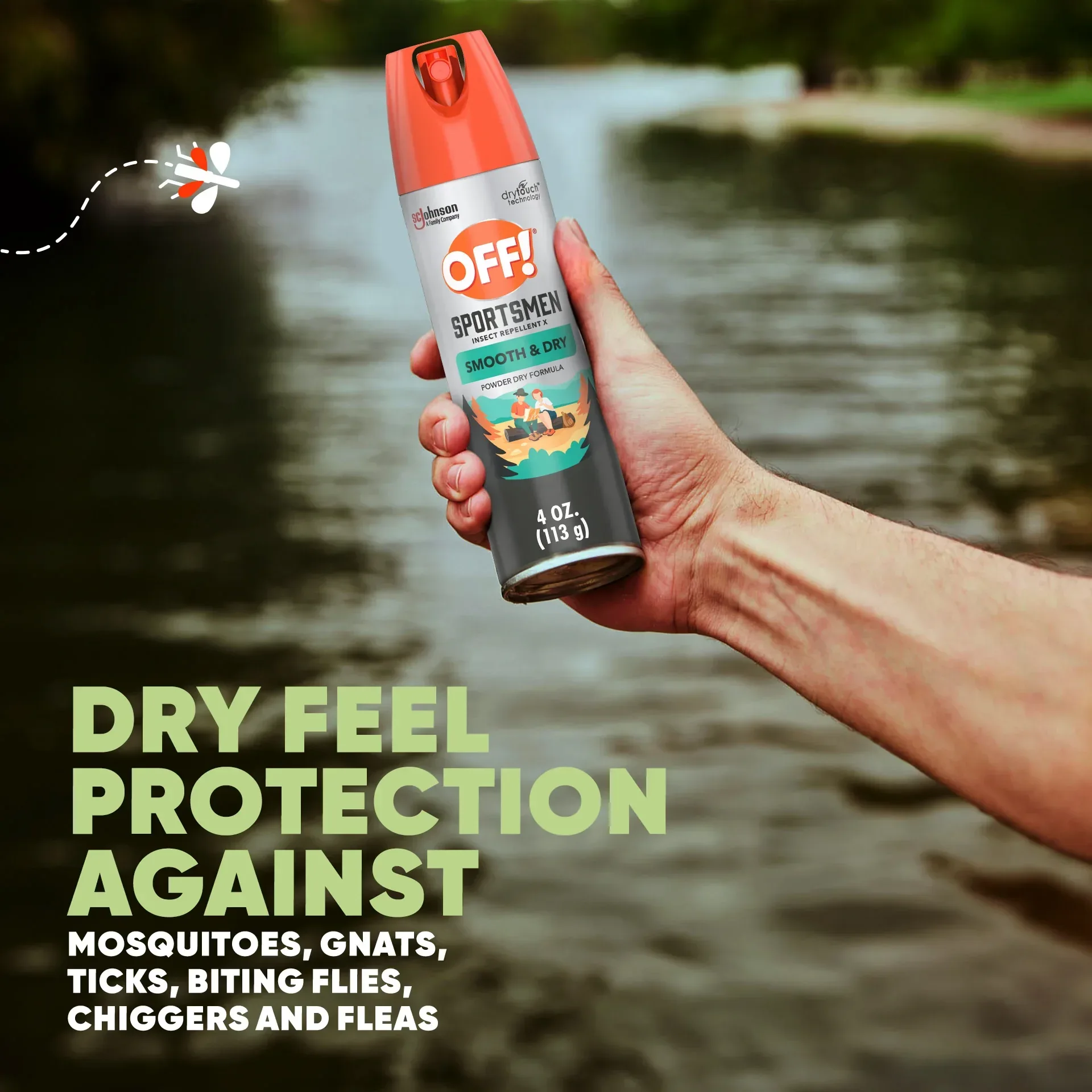 OFF! Family Care Smooth and Dry 15% Deet Insect Repellent I Aerosol Value Pack, 4 oz, 2 Count - Image 2