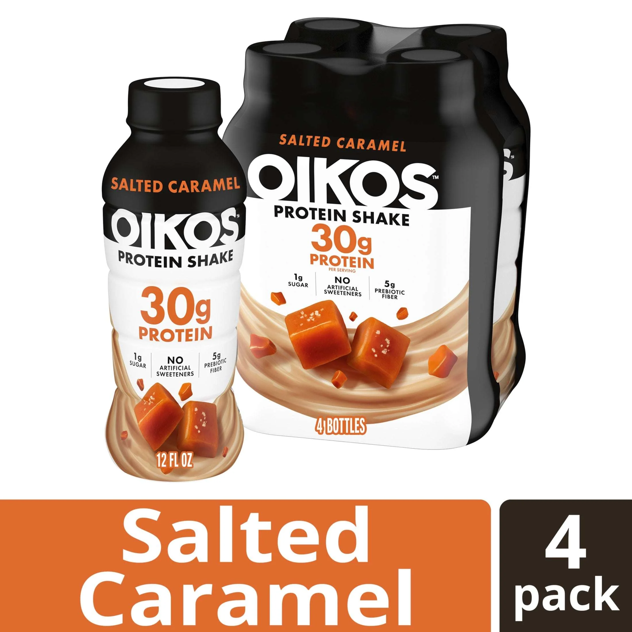Oikos Protein Shake, Shelf Stable, Chocolate, 30g Protein, 12 fl oz, 4 Count Bottles - Image 11