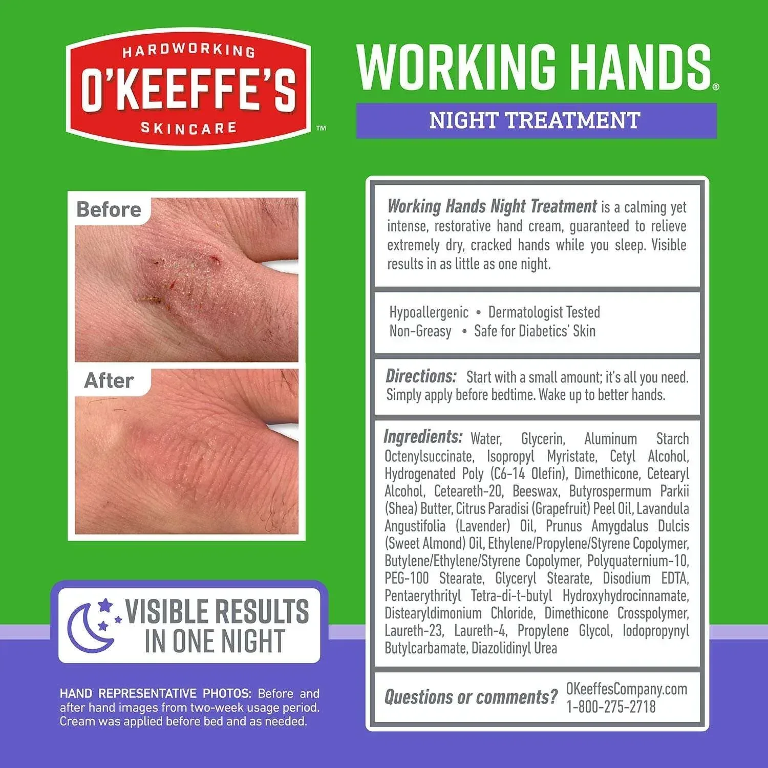 O'Keeffe's Working Hands and Night Treatment, 3 oz., 3 pk. - Image 11