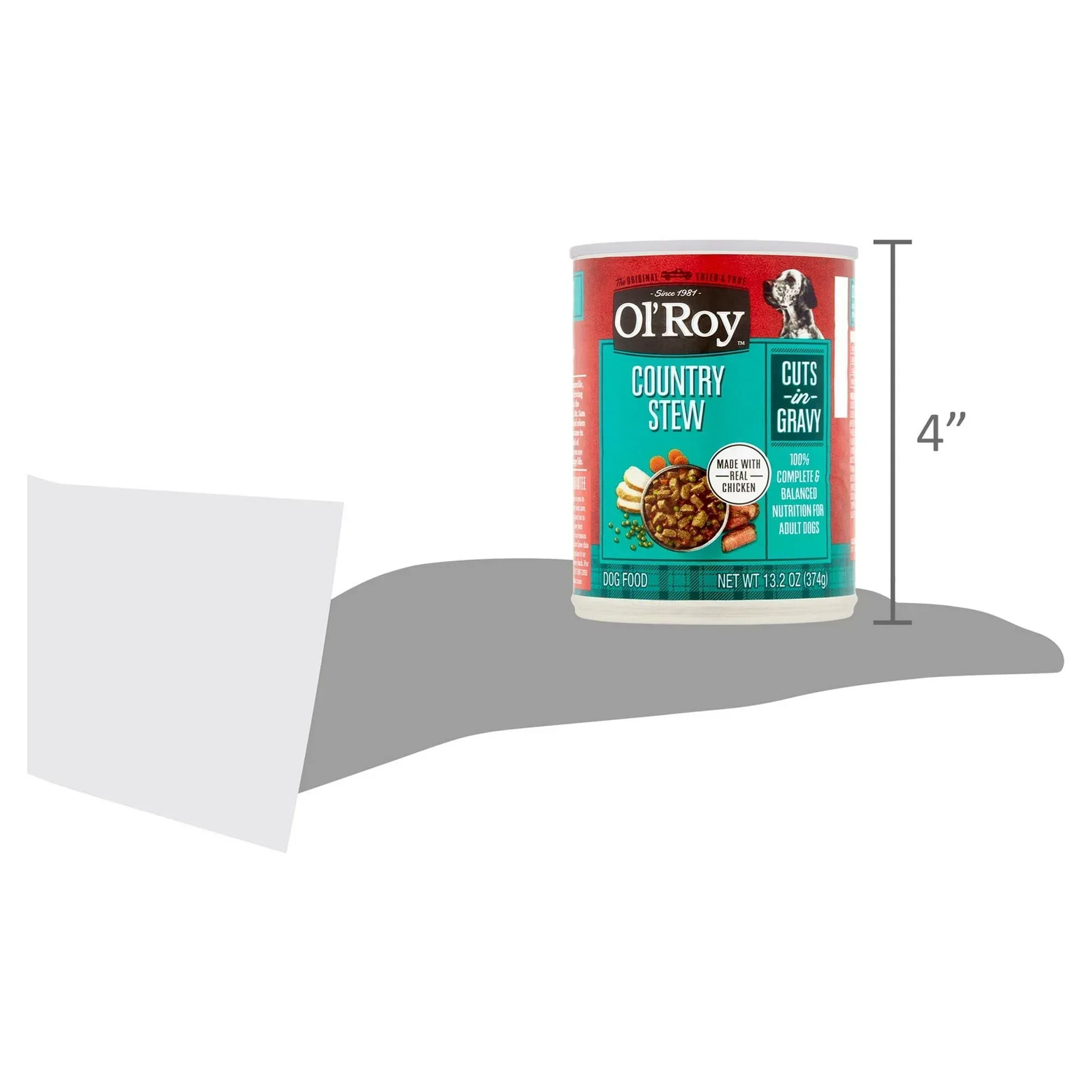 Ol' Roy Chicken Flavor Stew Wet Dog Food for Adult, 13.2 oz. Can - Image 7