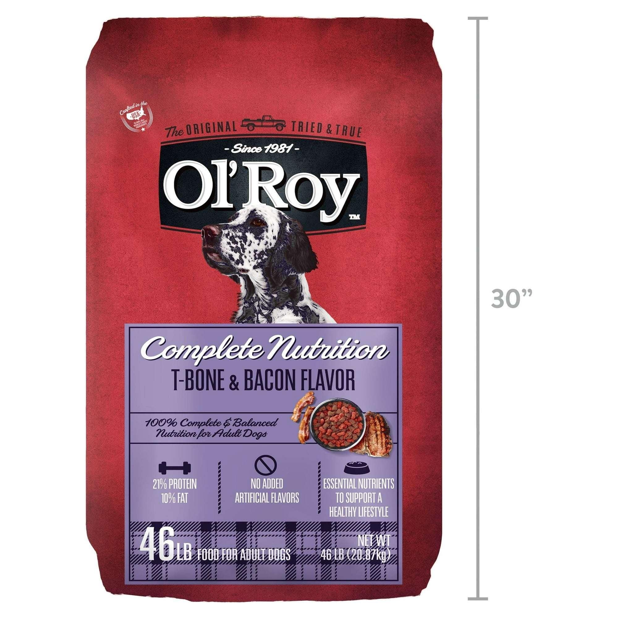 Ol' Roy Complete Nutrition T-Bone & Bacon Flavor Dry Dog Food - Image 11