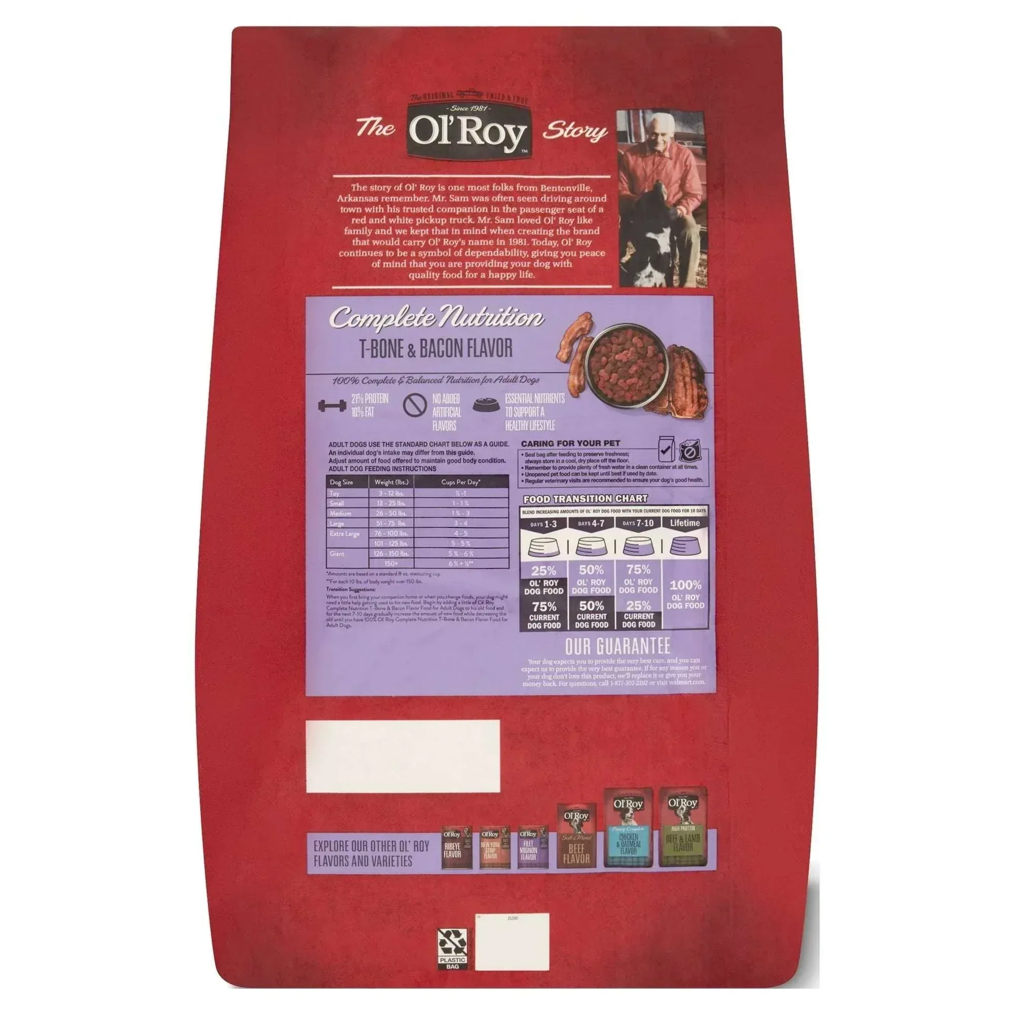 Ol' Roy Complete Nutrition T-Bone & Bacon Flavor Dry Dog Food - Image 7