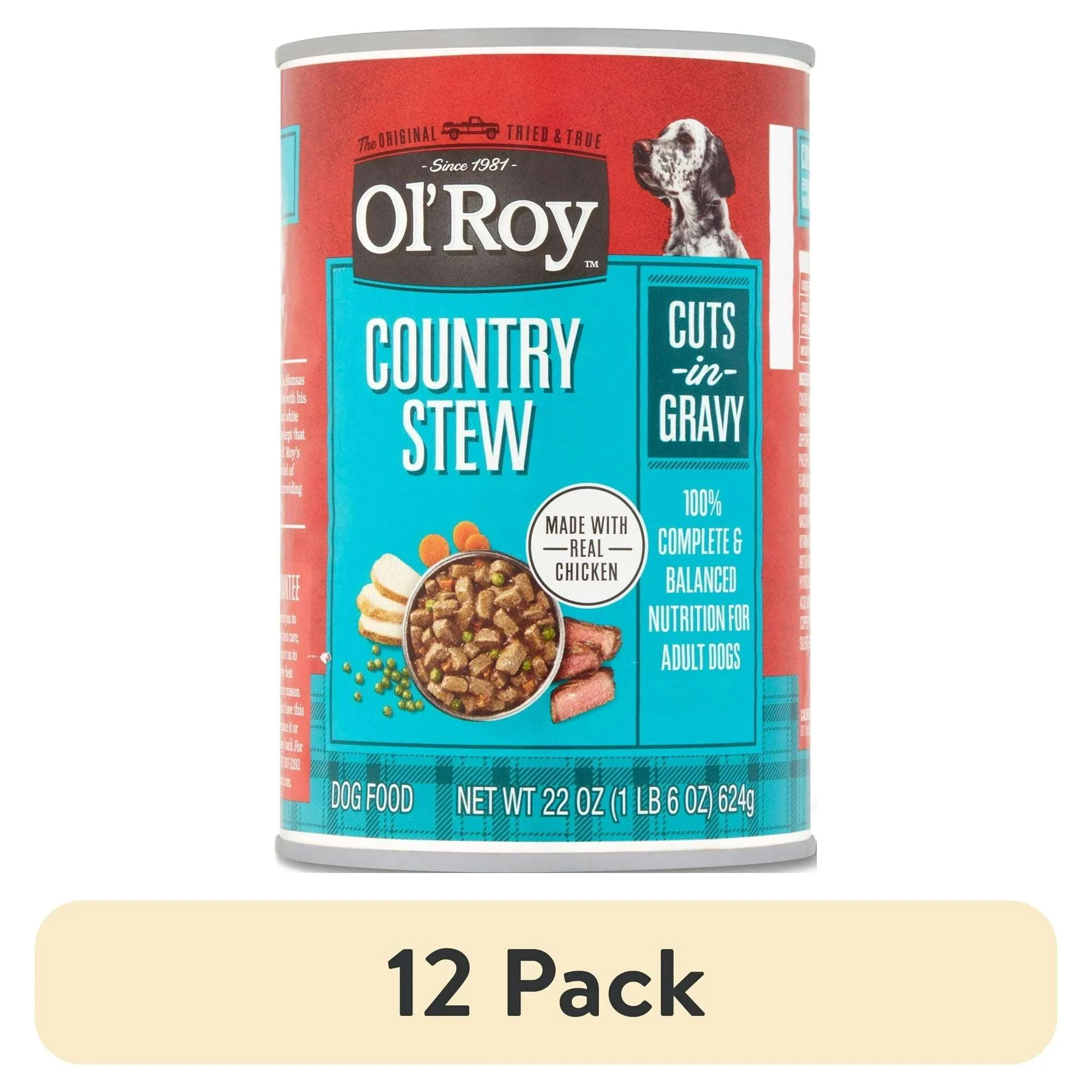 Ol' Roy Country Stew Cuts in Gravy Wet Dog Food, 22 oz - Image 11