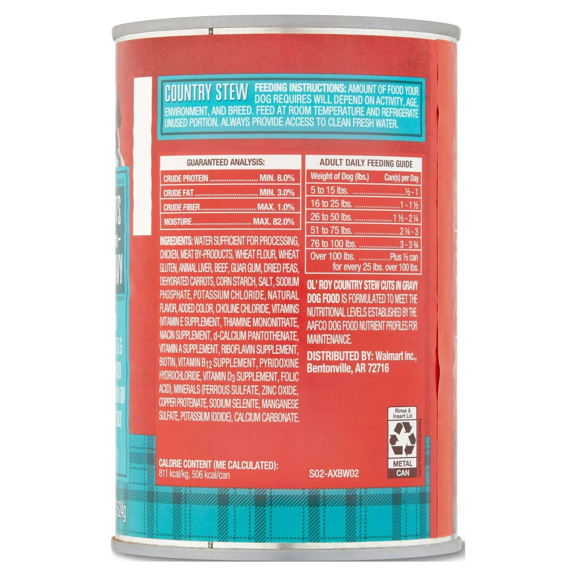 Ol' Roy Country Stew Cuts in Gravy Wet Dog Food, 22 oz - Image 9