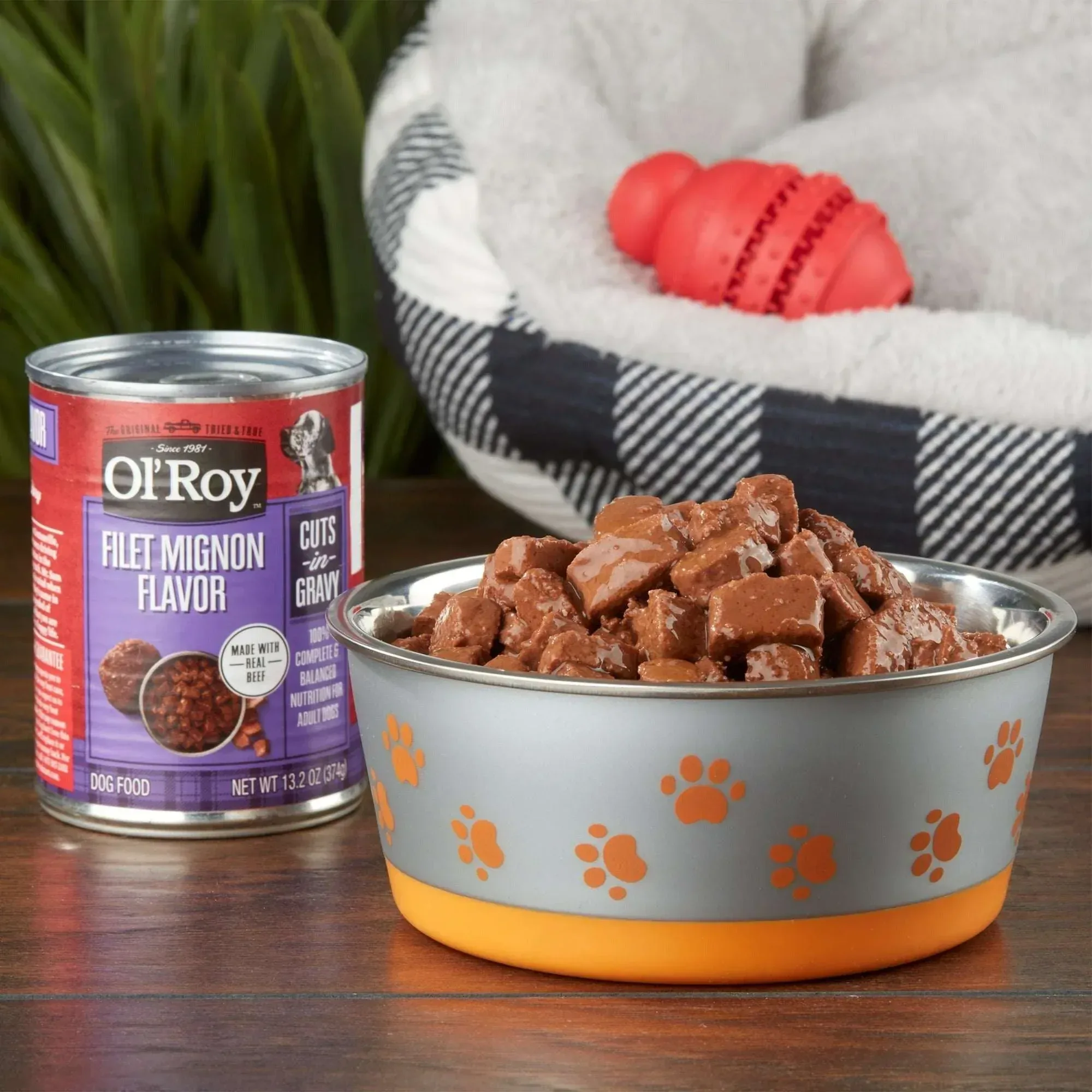 Ol' Roy Filet Mignon Flavor Cuts in Gravy, 13.2 oz Can - Image 10