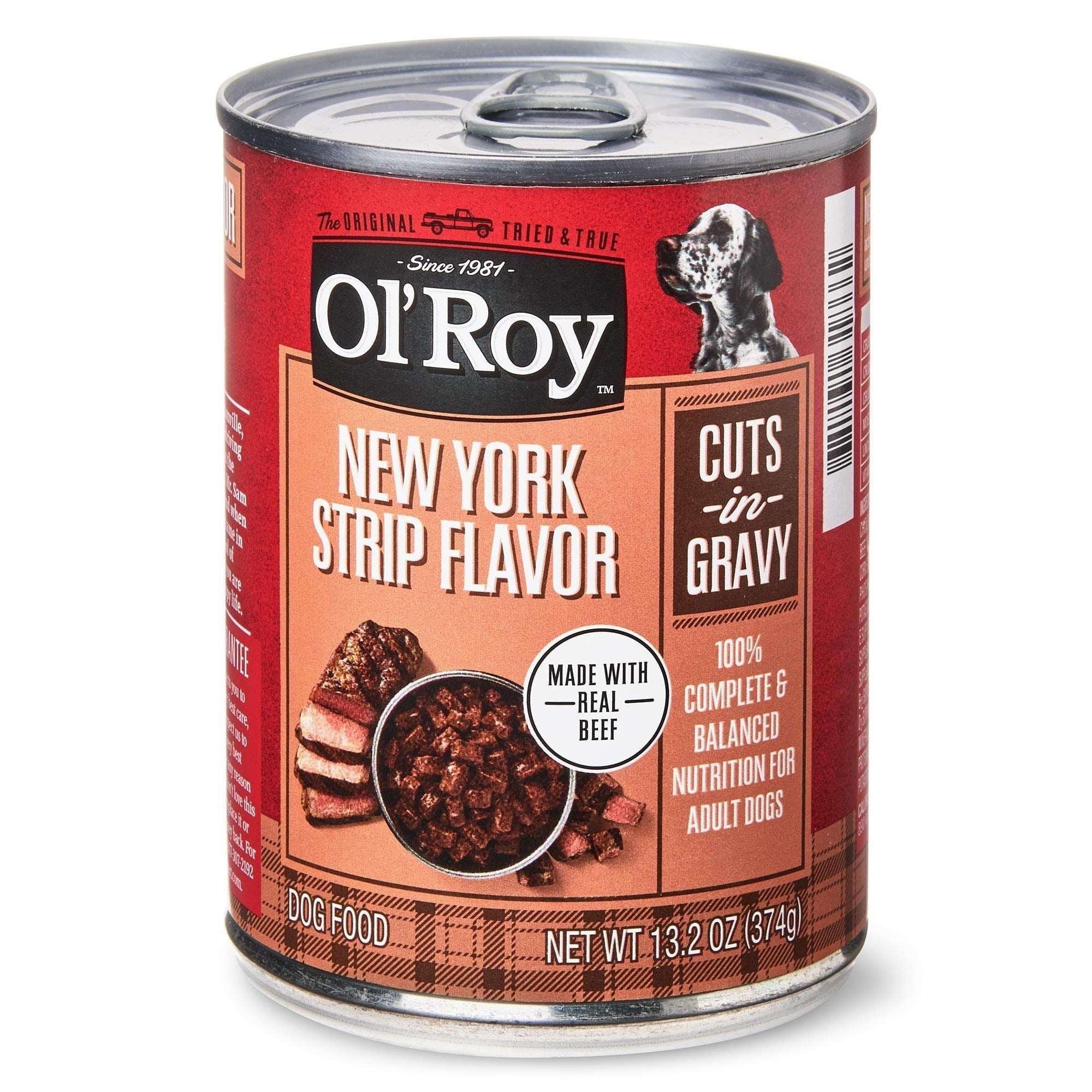 Ol' Roy New York Strip Flavor Cuts in Gravy Wet Dog Food, 13.2 oz Can - Image 8