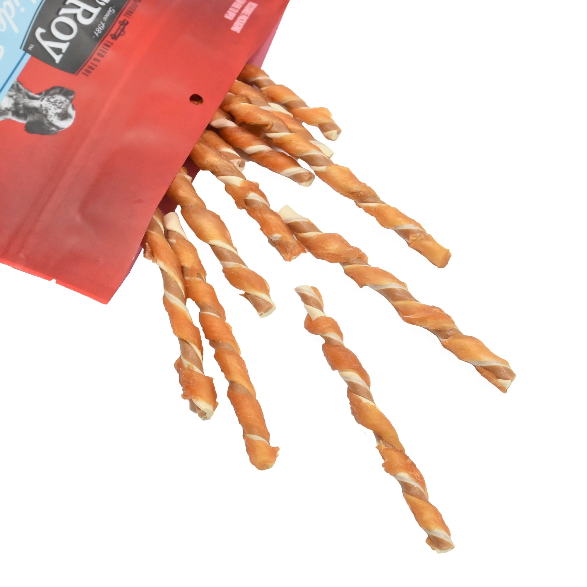 Ol' Roy Rawhide Free Twist Sticks with Chicken Dog Treats, 50ct,16oz.Bag - Image 2