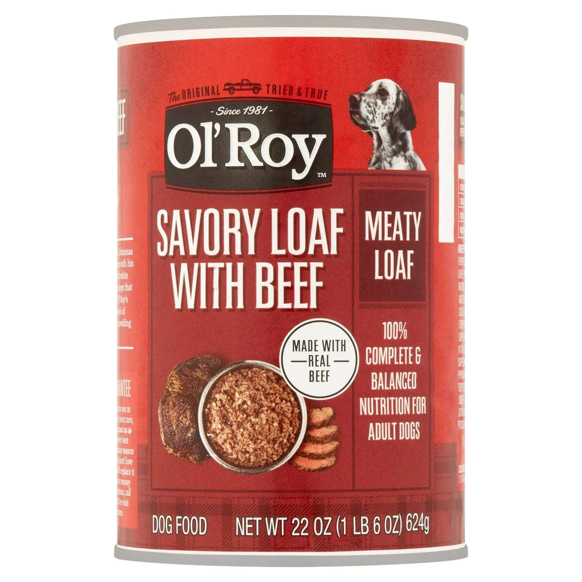 Ol' Roy Savory Loaf with Beef Wet Dog Food, 22 oz - Image 10