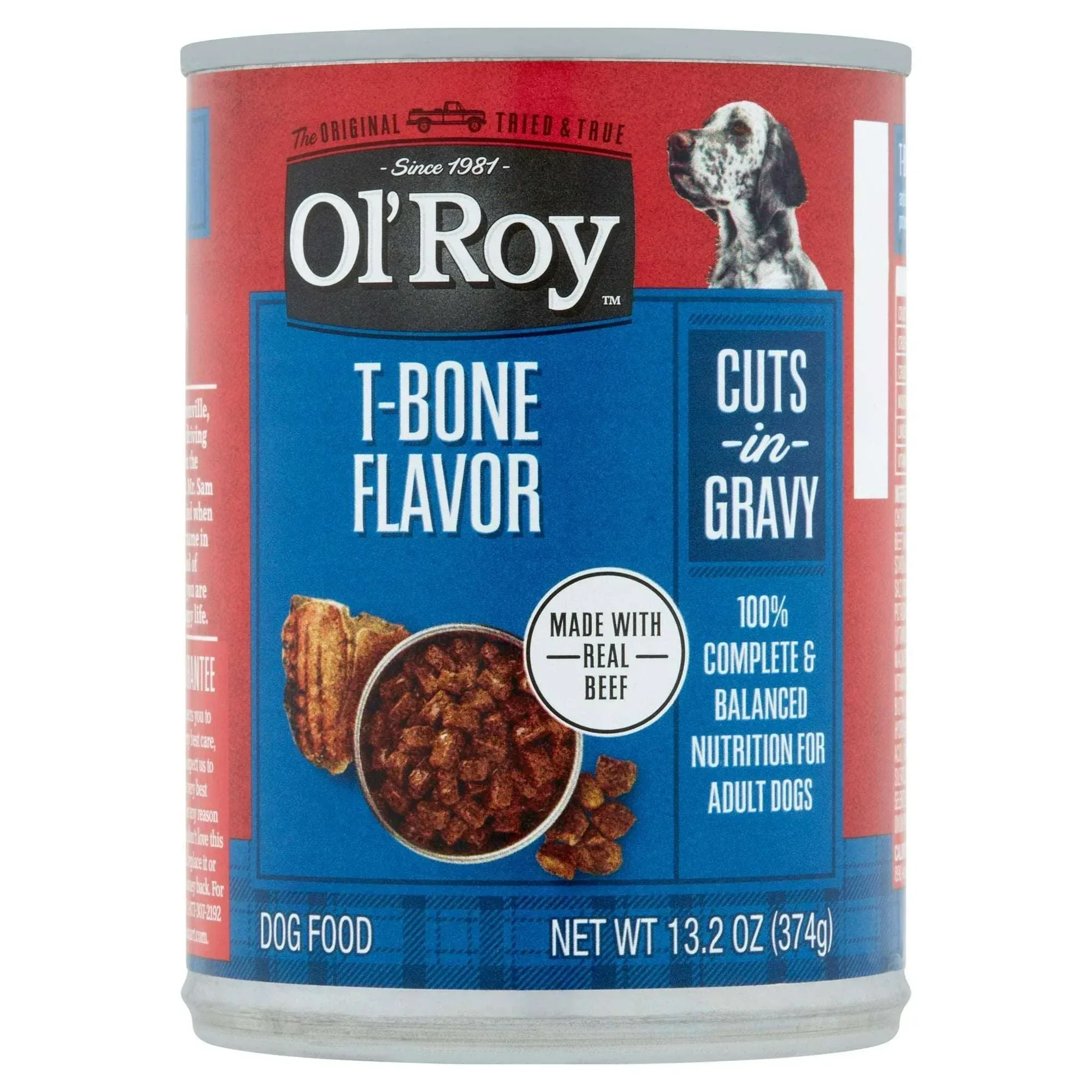 Ol' Roy T-Bone Flavor Cuts in Gravy Wet Dog Food, 13.2 oz Can - Image 10