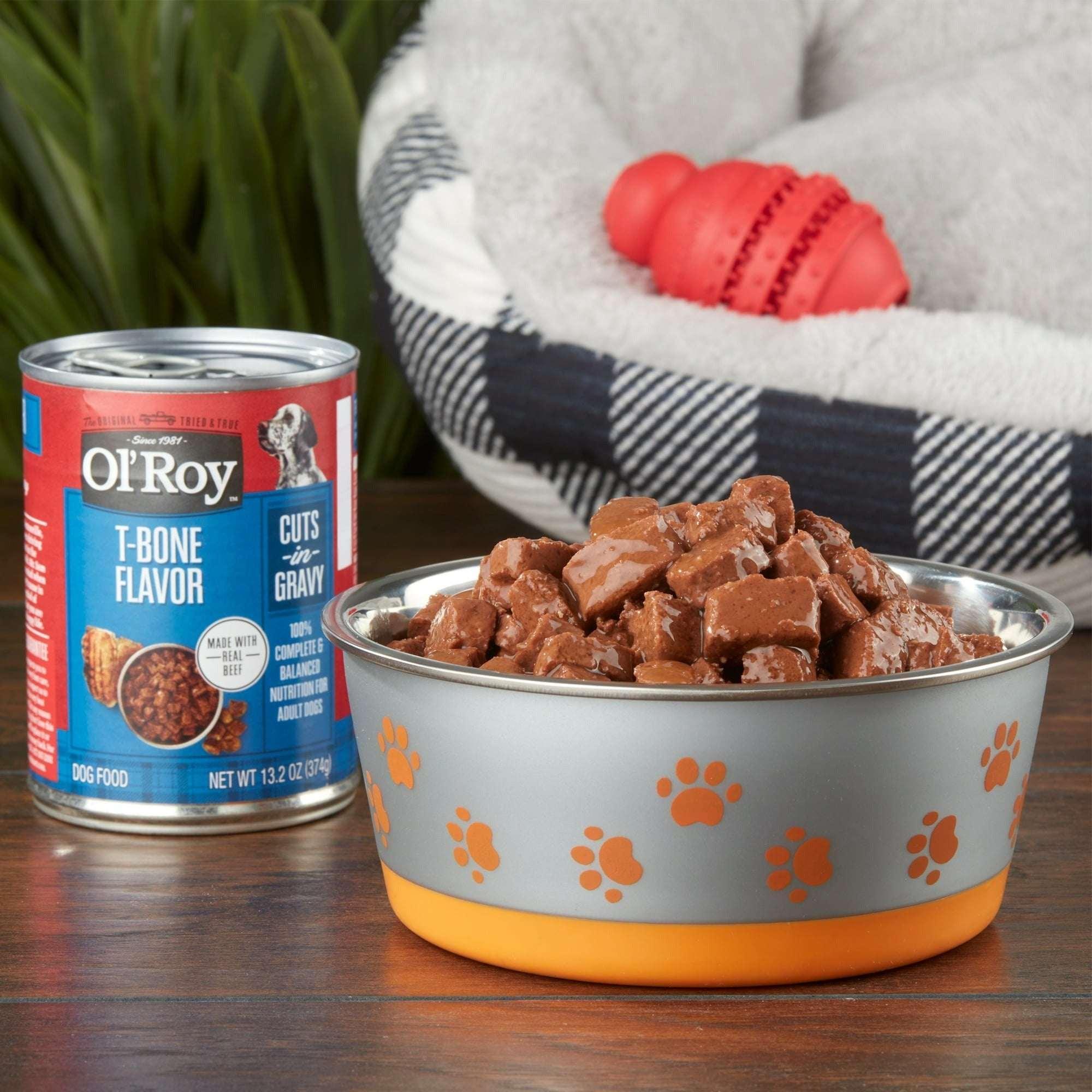 Ol' Roy T-Bone Flavor Cuts in Gravy Wet Dog Food, 13.2 oz Can - Image 14