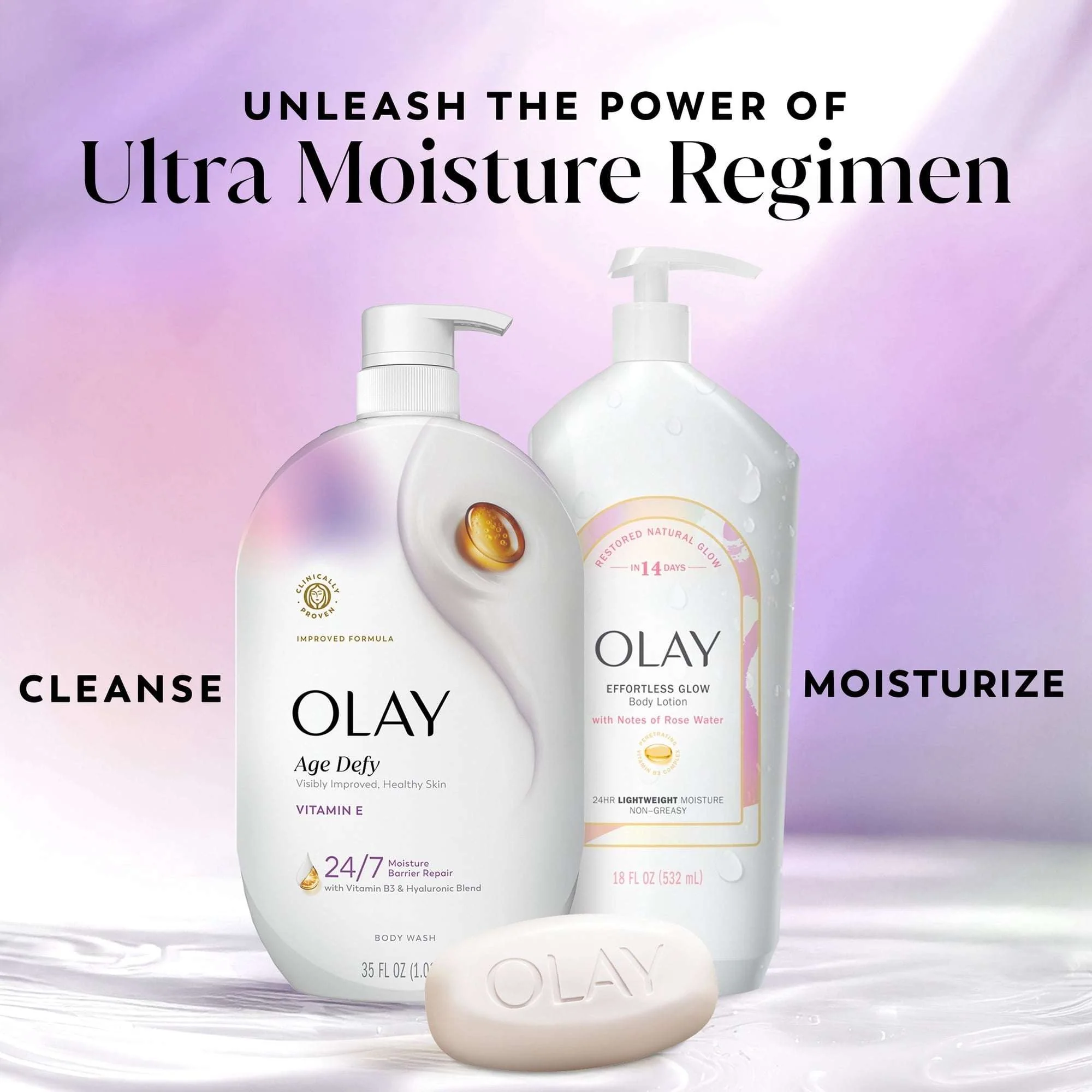 Olay Age Defy Body Wash, Ultra Moisture, Vitamin B3 & Hyaluronic, 35oz - Image 11