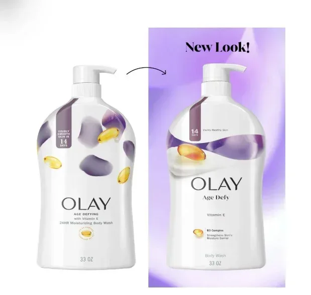 Olay Age Defying Body Wash for Women, Vitamin E, Pump, 33 fl oz - Image 4