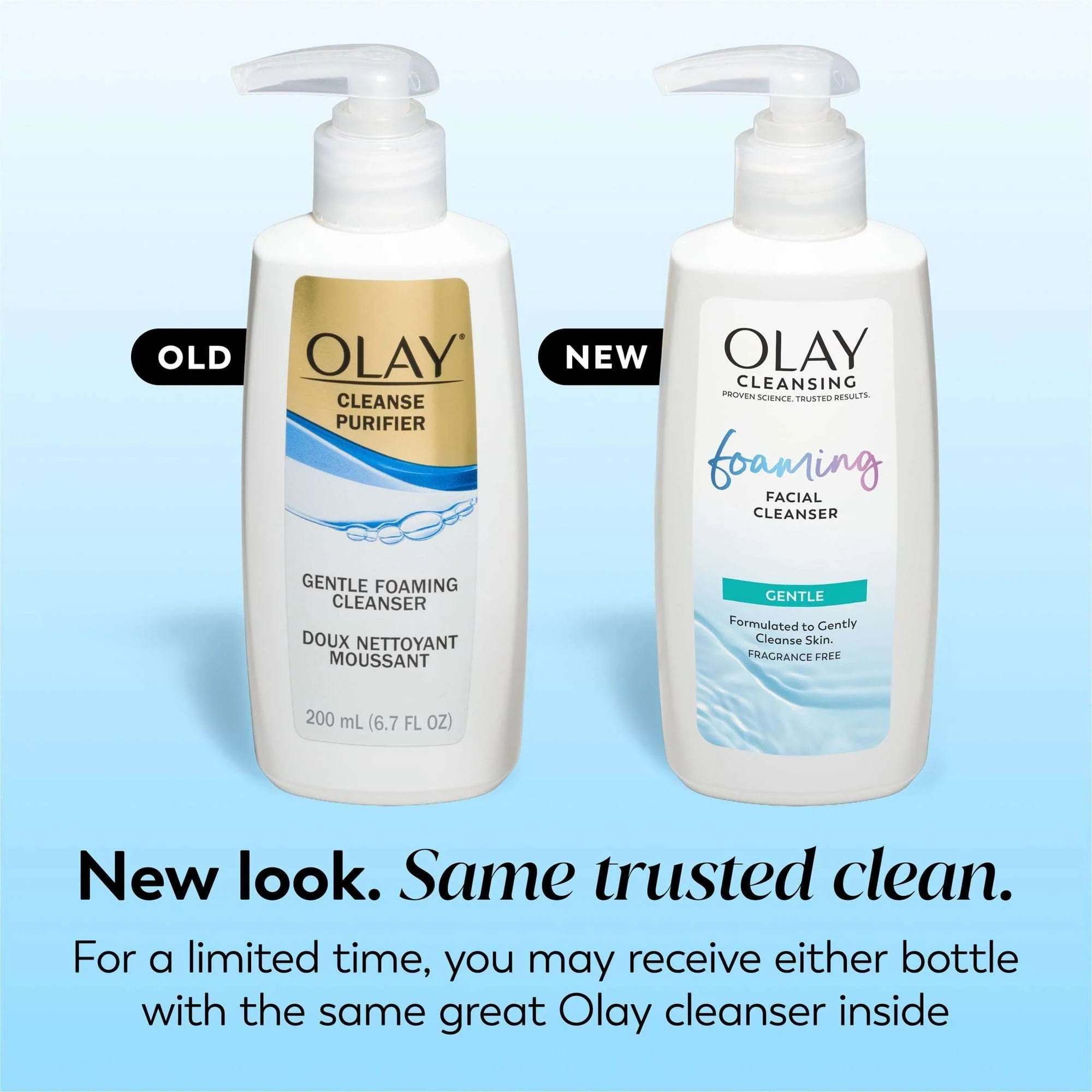 Olay Cleanse Gentle Foaming Face Cleanser, All Skin Types 6.7 fl oz - Image 2