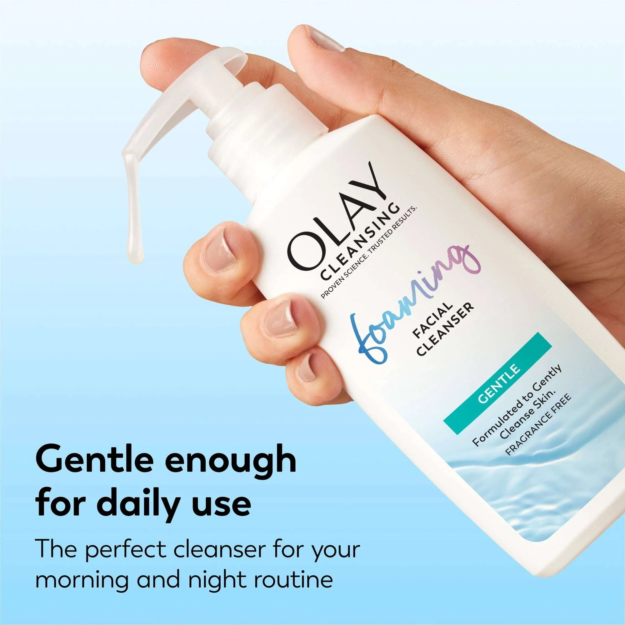 Olay Cleanse Gentle Foaming Face Cleanser, All Skin Types 6.7 fl oz - Image 7