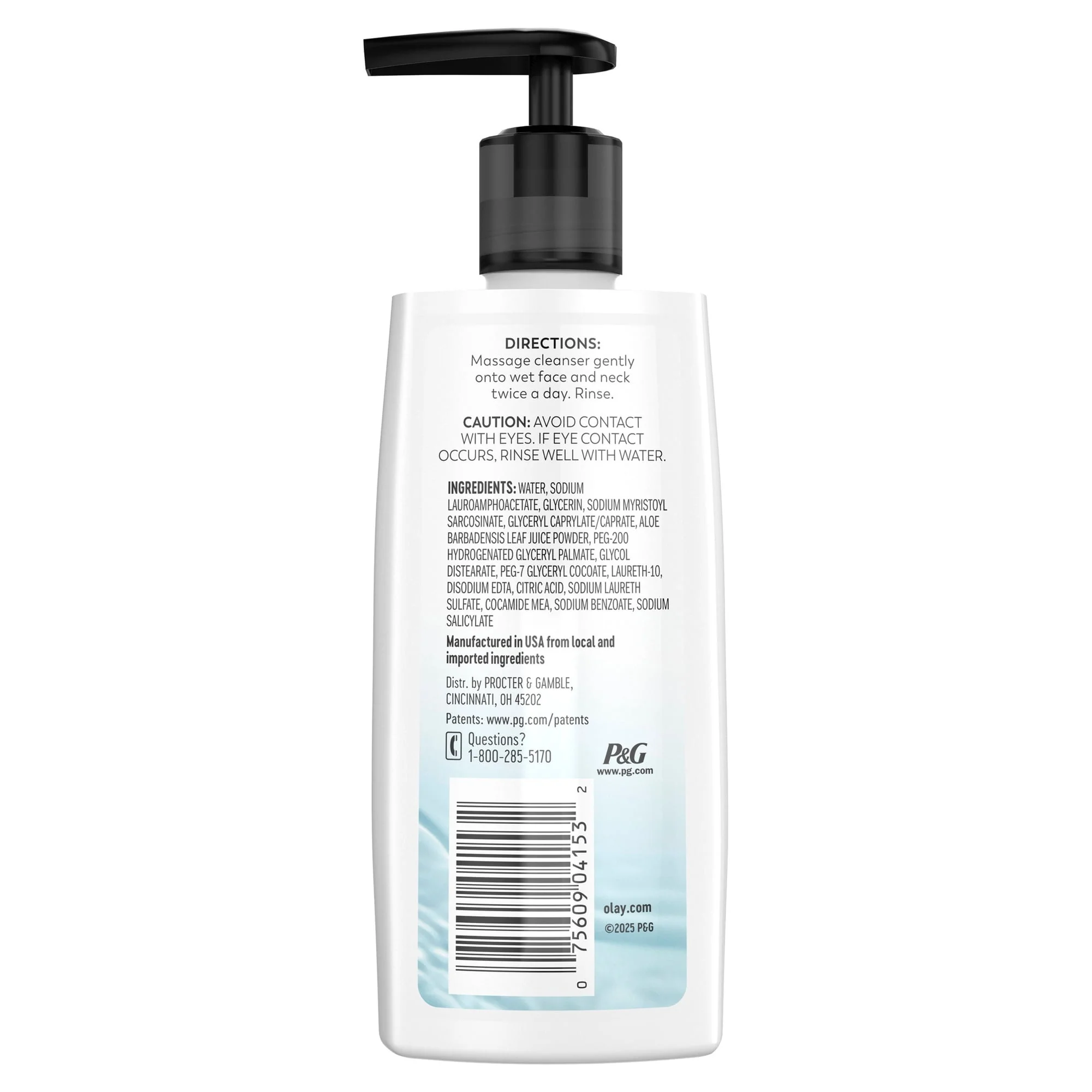 Olay Cleanse Gentle Foaming Face Cleanser, All Skin Types 6.7 fl oz - Image 9