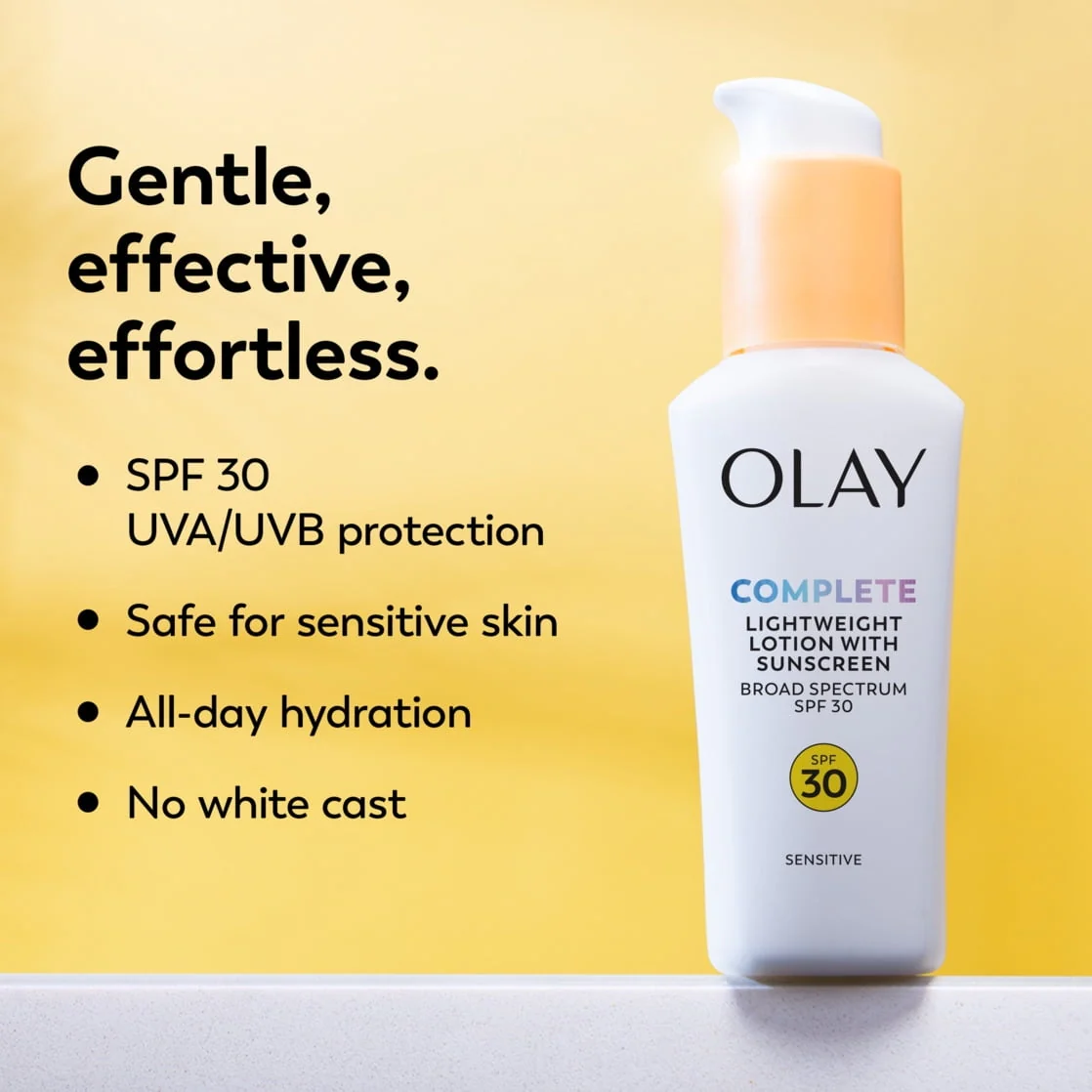 Olay Complete Daily Facial Moisturizer for Sensitive Skin, SPF 30, 2.5 oz - Image 3
