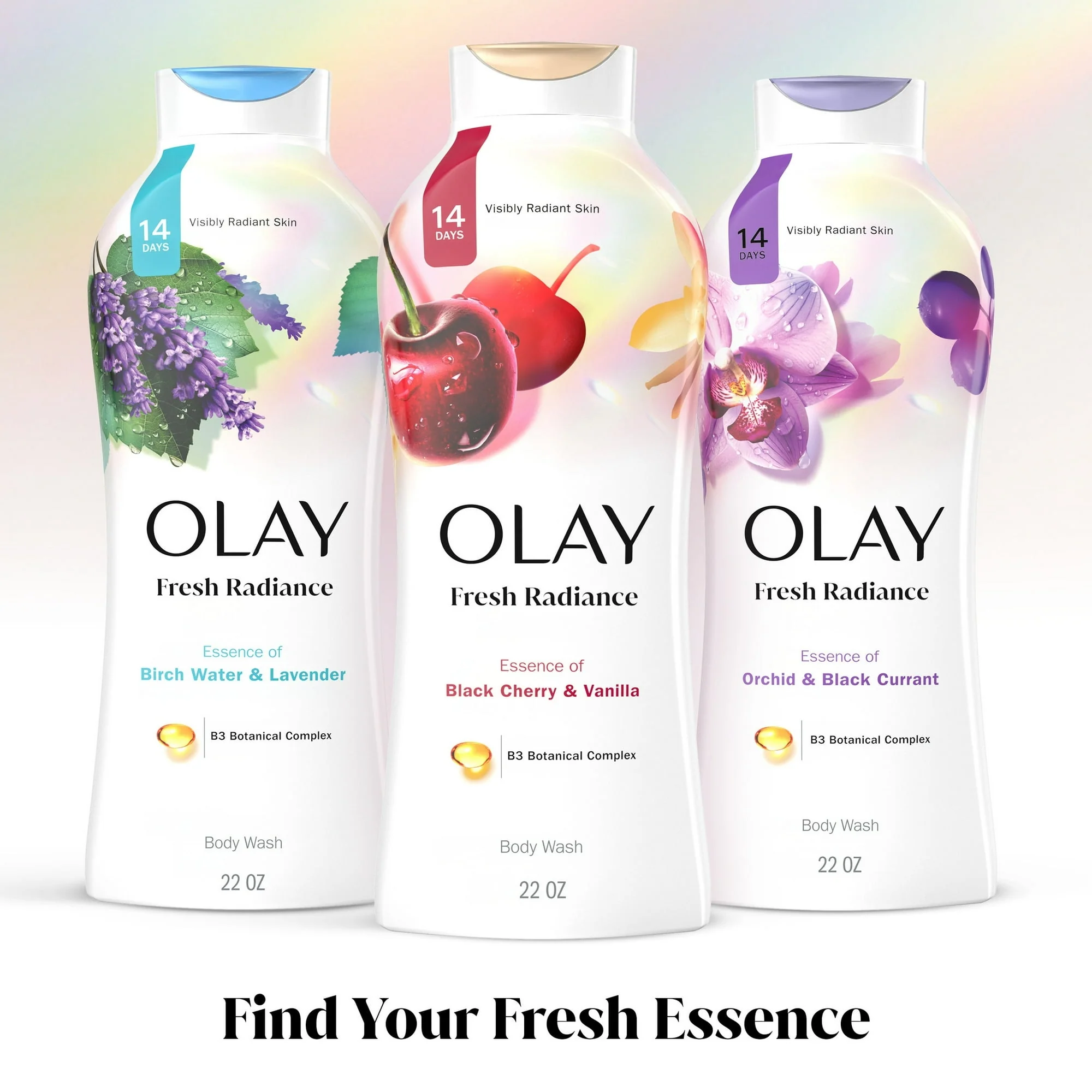 Olay Fresh Radiance Body Wash, Black Cherry and Vanilla, 22 fl oz - Image 8