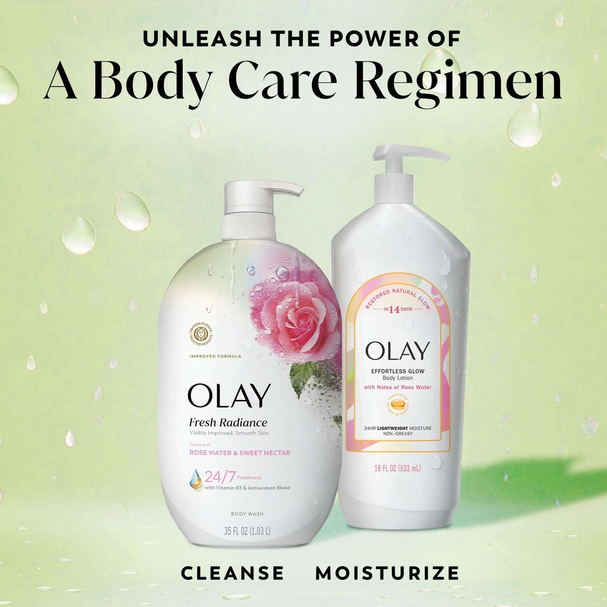 Olay Fresh Radiance Body Wash, Rose Water & Sweet Nectar, with Vitamin B3, 35oz - Image 11
